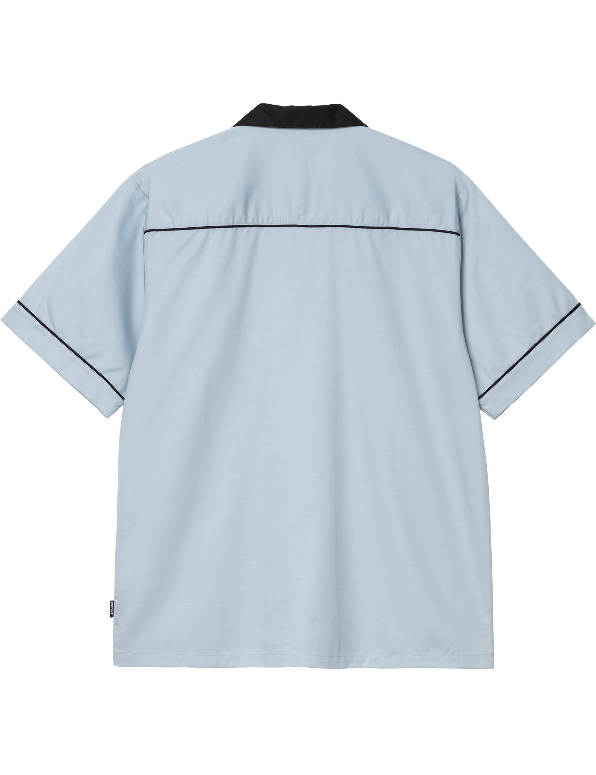 Carhartt WIP Bowl Short Sleeve Shirt - Blue Fog/Black