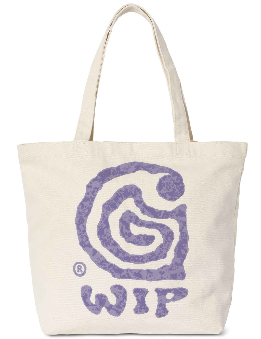 Canvas Graphic Tote Bag - Helix Print, Natural