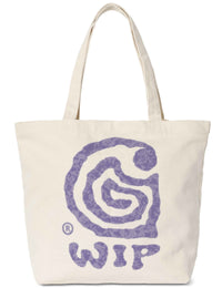 Canvas Graphic Tote Bag - Helix Print, Natural