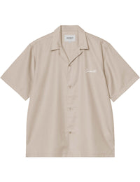 Delray Short Sleeve Shirt - Fleur de Sel/White