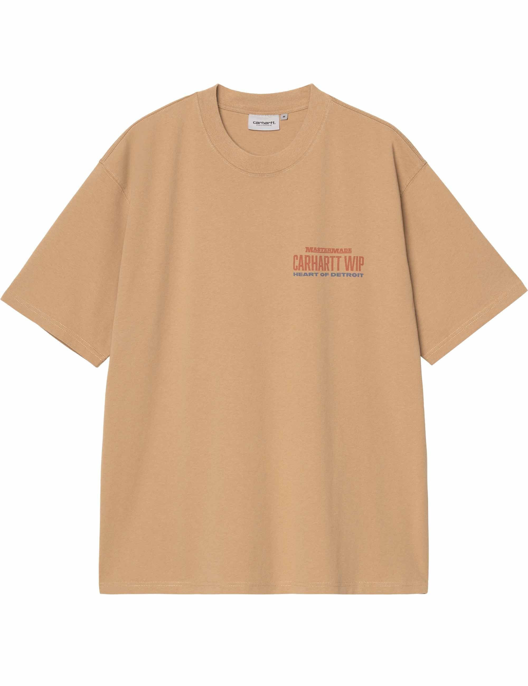 Carhartt WIP Arcan T-Shirt - Dusty H Brown (Heavy Stone Wash)