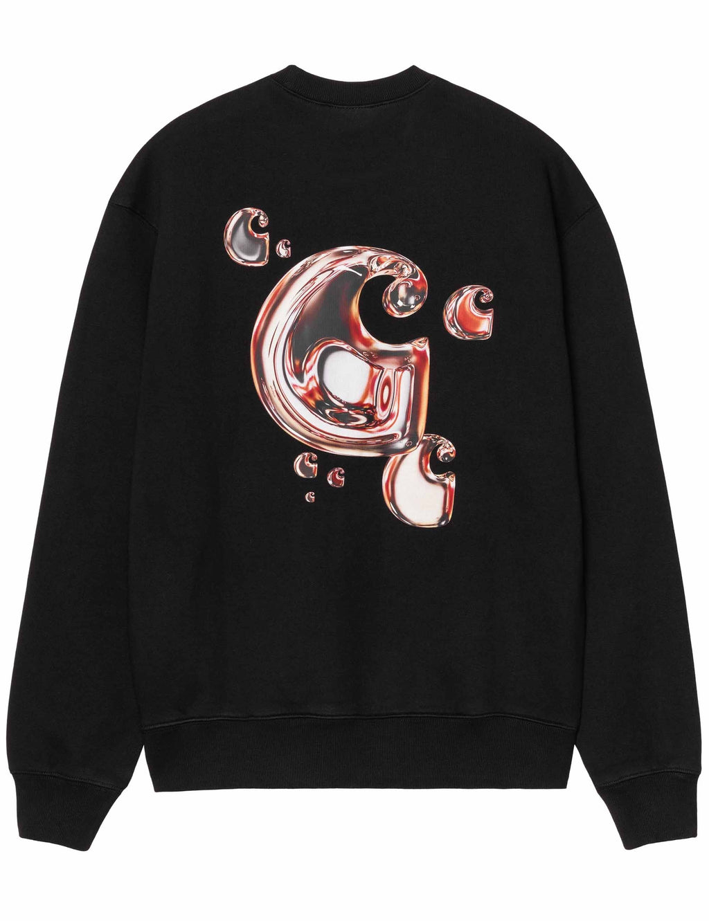 Solar Chrome Crew Sweat - Black