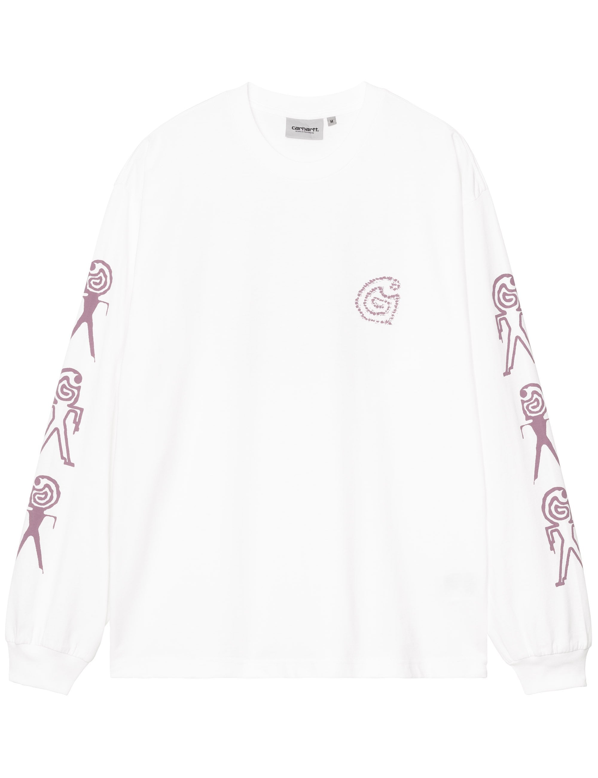 Carhartt WIP Terrestrial Long Sleeve T-Shirt - White