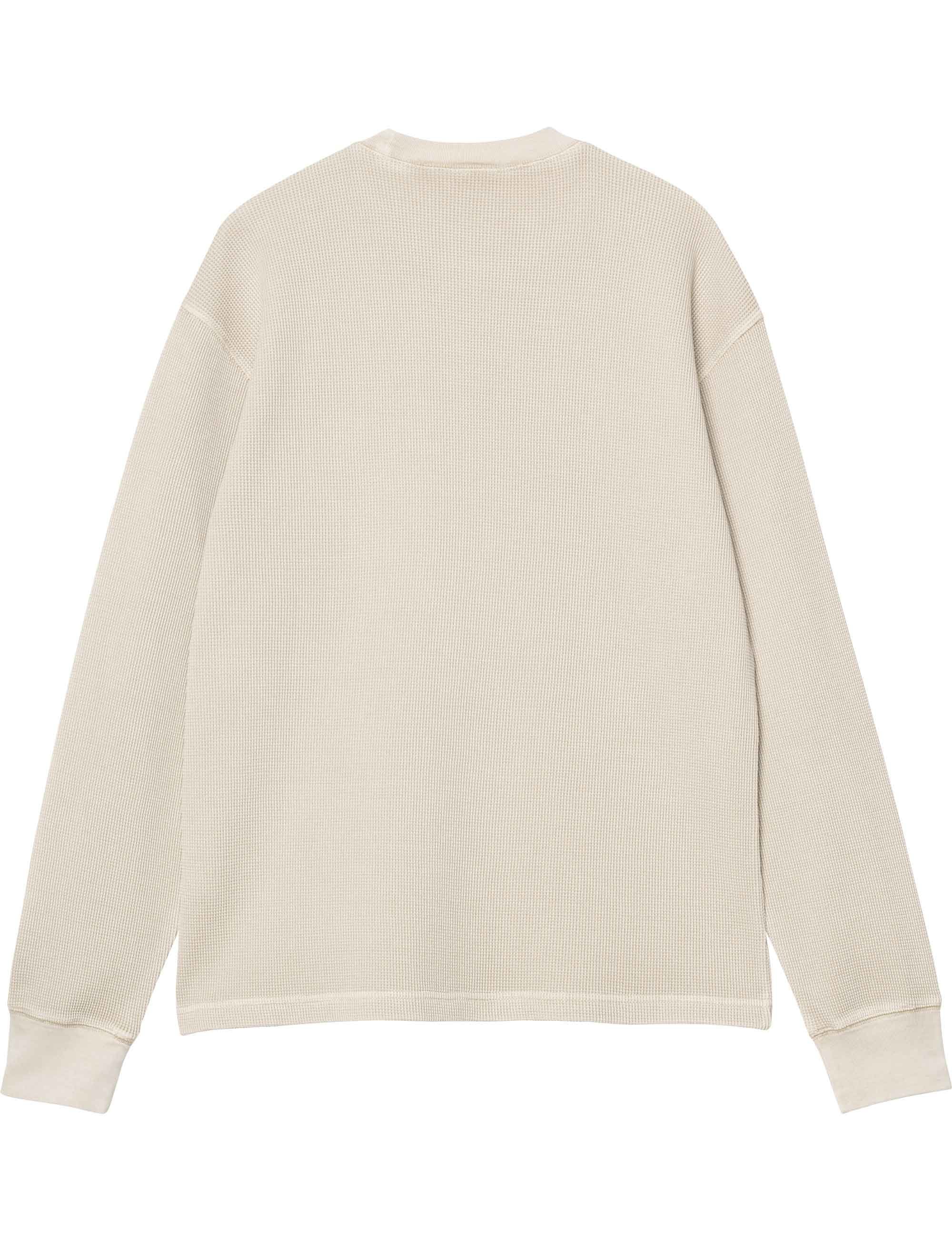 Carhartt WIP Vista Waffle Long Sleeve Top - Fleur De Sel (Garment Dyed)