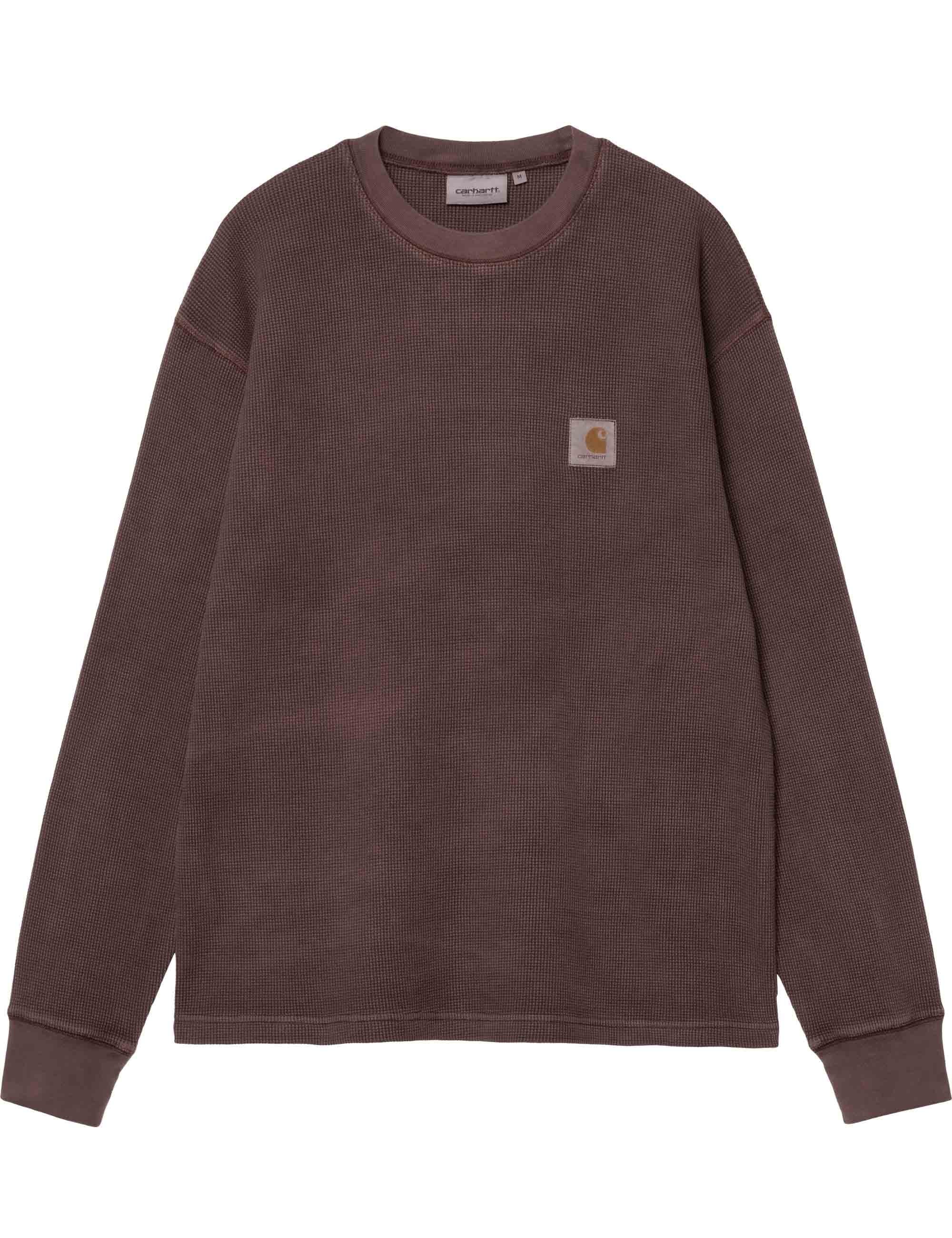 Vista Waffle Long Sleeve Top - Palisander (Garment Dyed)