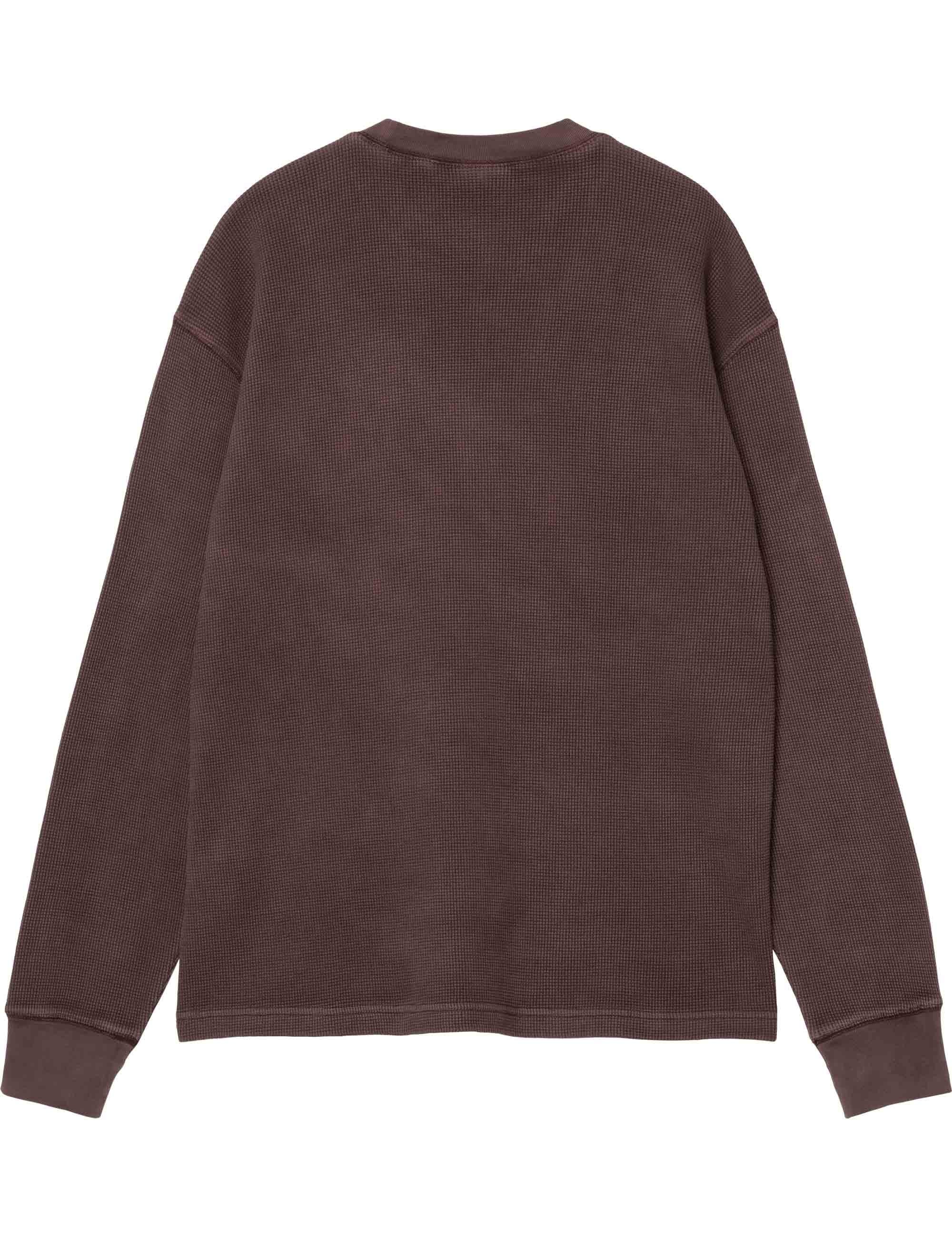 Vista Waffle Long Sleeve Top - Palisander (Garment Dyed)