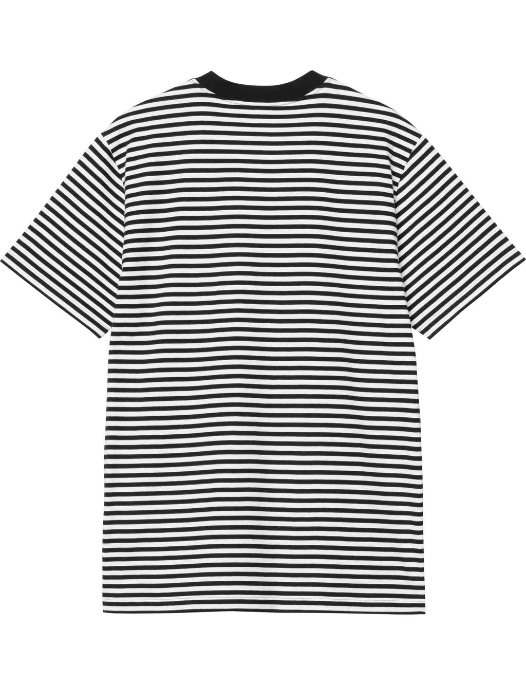 Verner Pocket T-Shirt - Verner Stripe, Black/Wax
