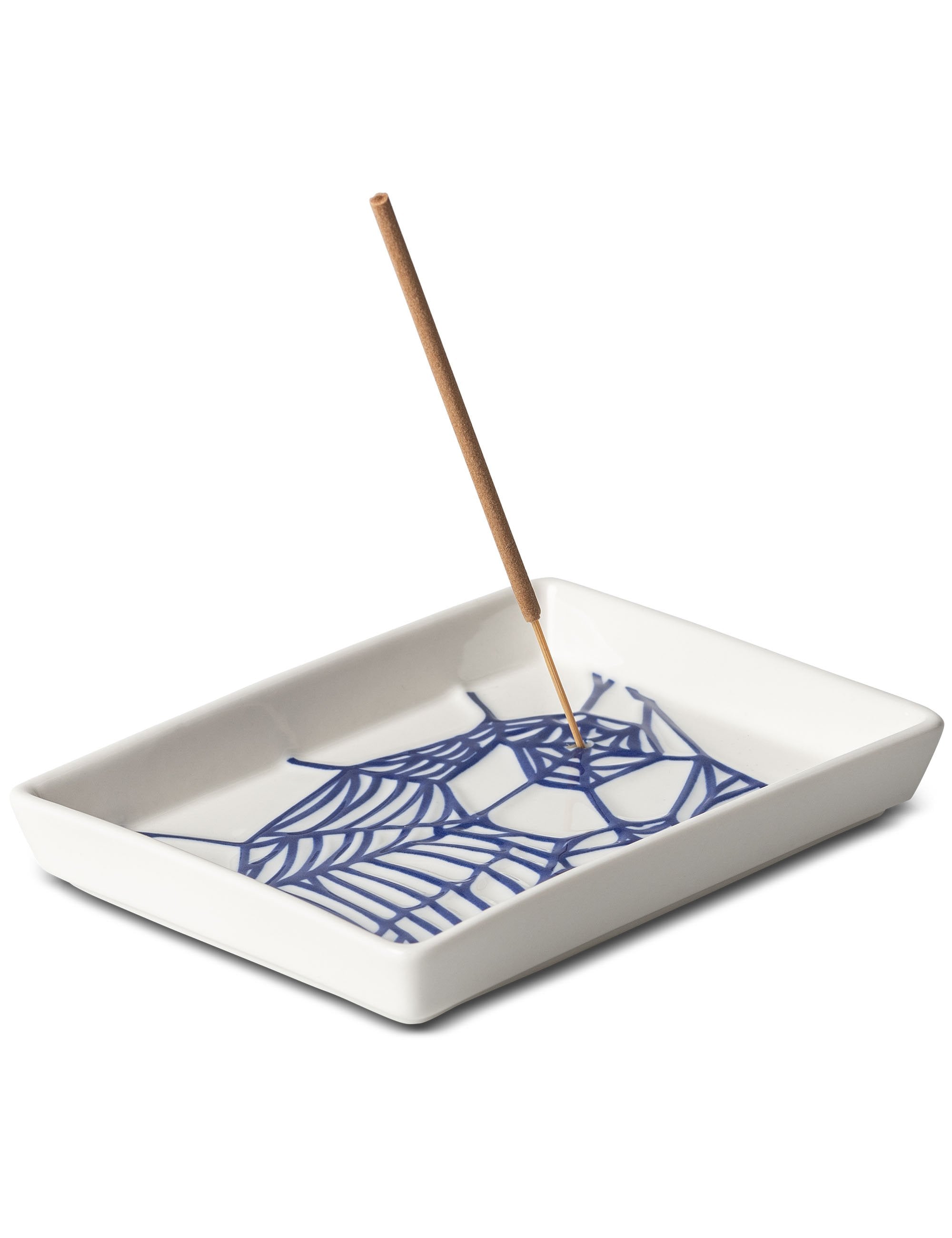 Theory and Practice Incense Tray - White/Blue