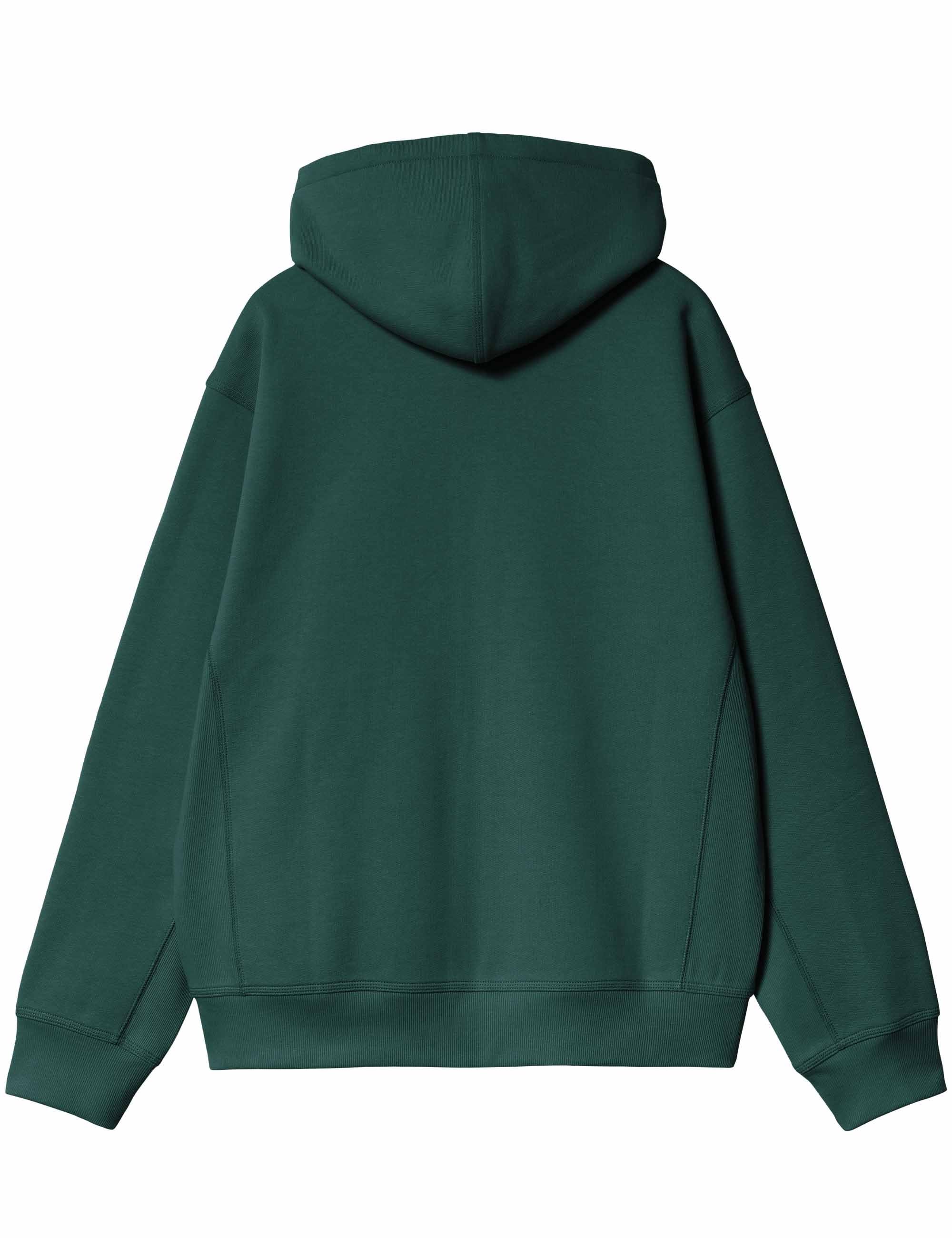 American Script Hooded Jacket - Dark Fir