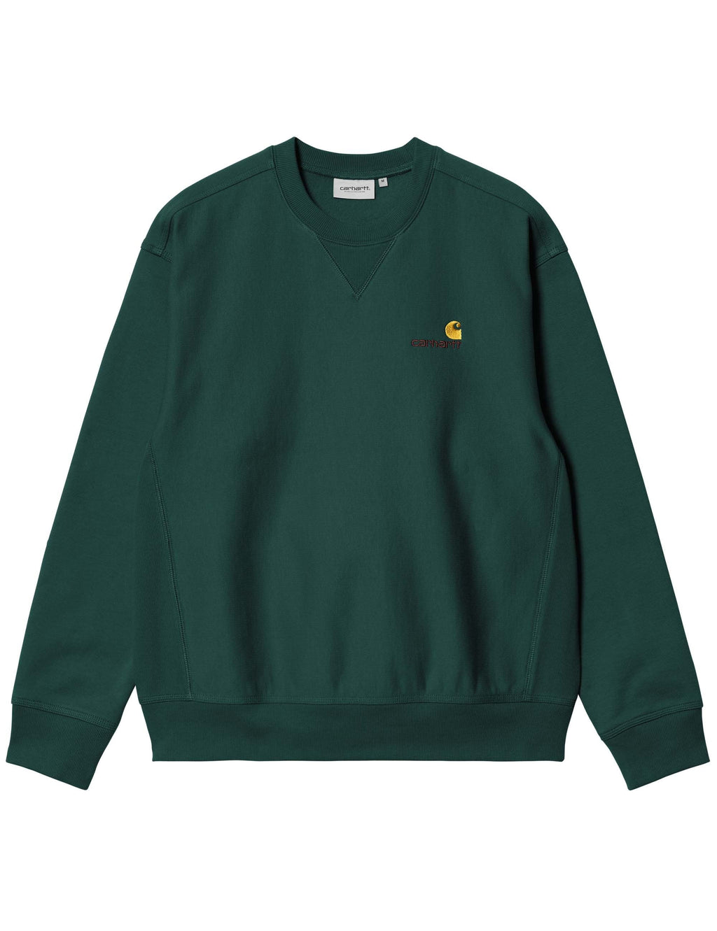 American Script Crew Sweat - Dark Fir