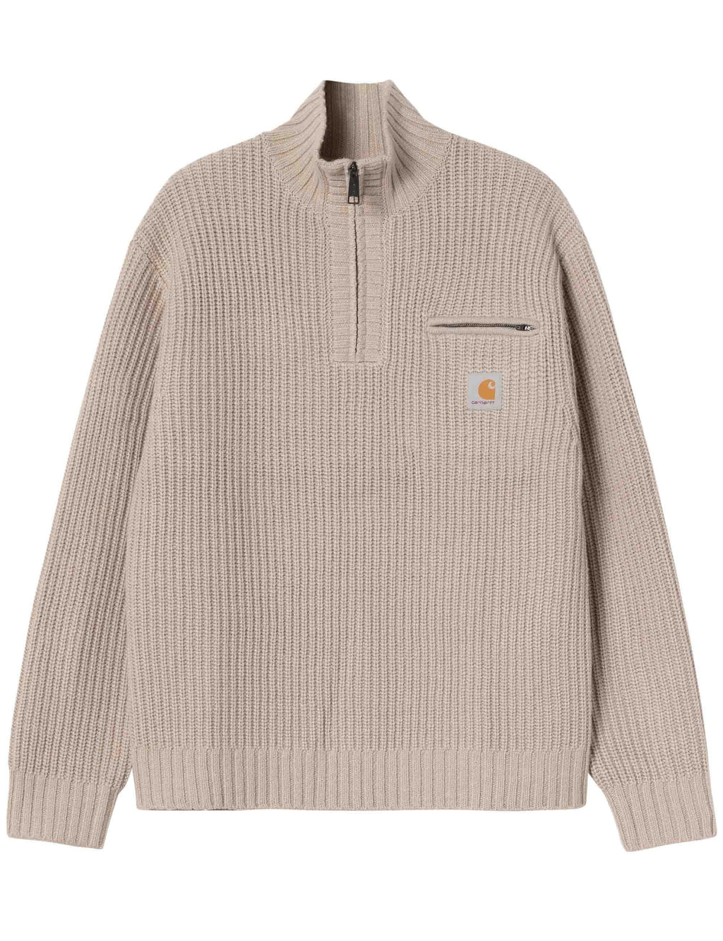Detroit Half Zip Knit Sweater - Fleur De Sel