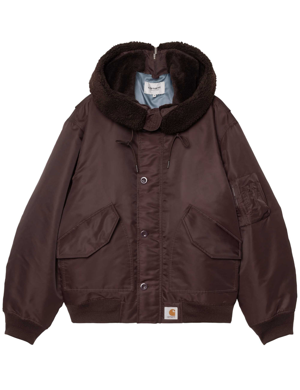 Hooded Oltera Bomber Jacket - Palisander/Angelite