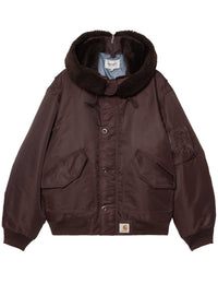 Hooded Oltera Bomber Jacket - Palisander/Angelite