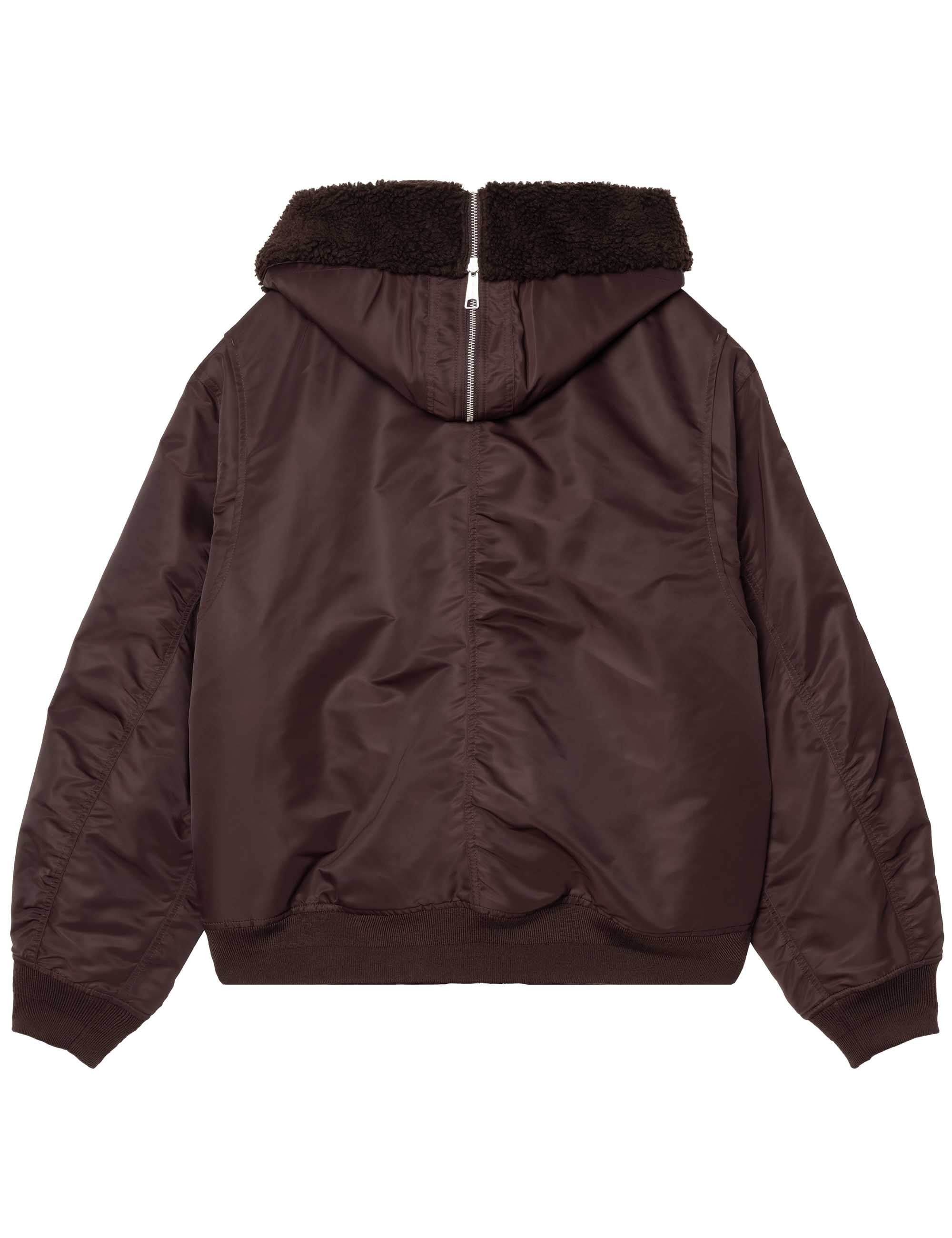 Hooded Oltera Bomber Jacket - Palisander/Angelite