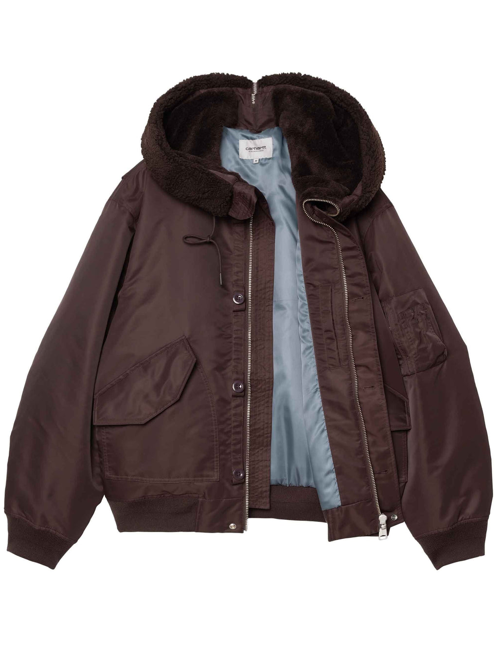 Hooded Oltera Bomber Jacket - Palisander/Angelite