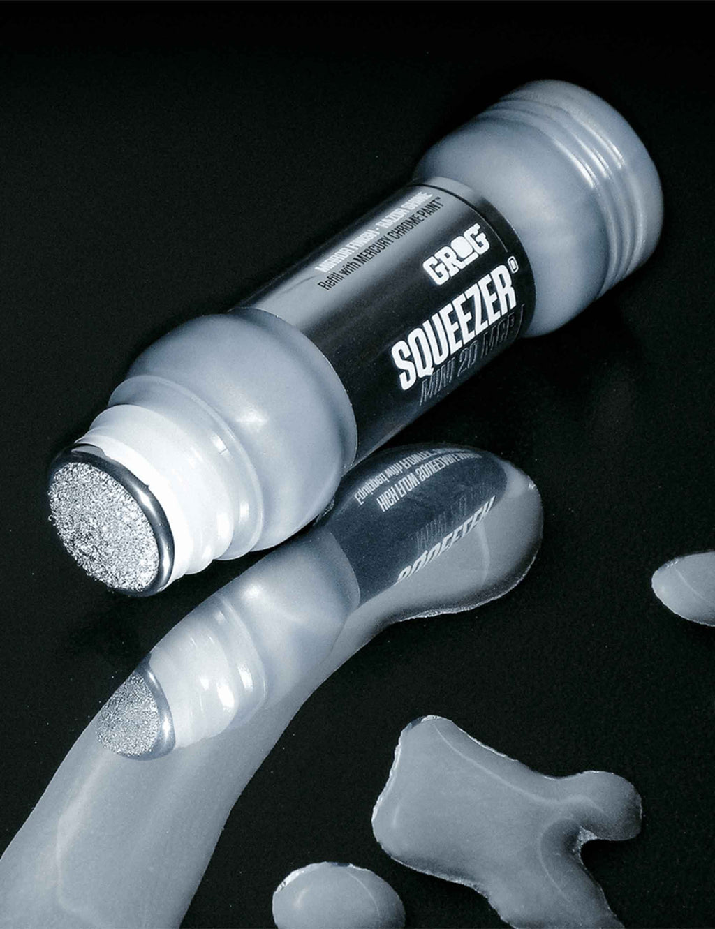 Mercury Chrome Paint Squeezer Marker 20mm - Hyper Chrome