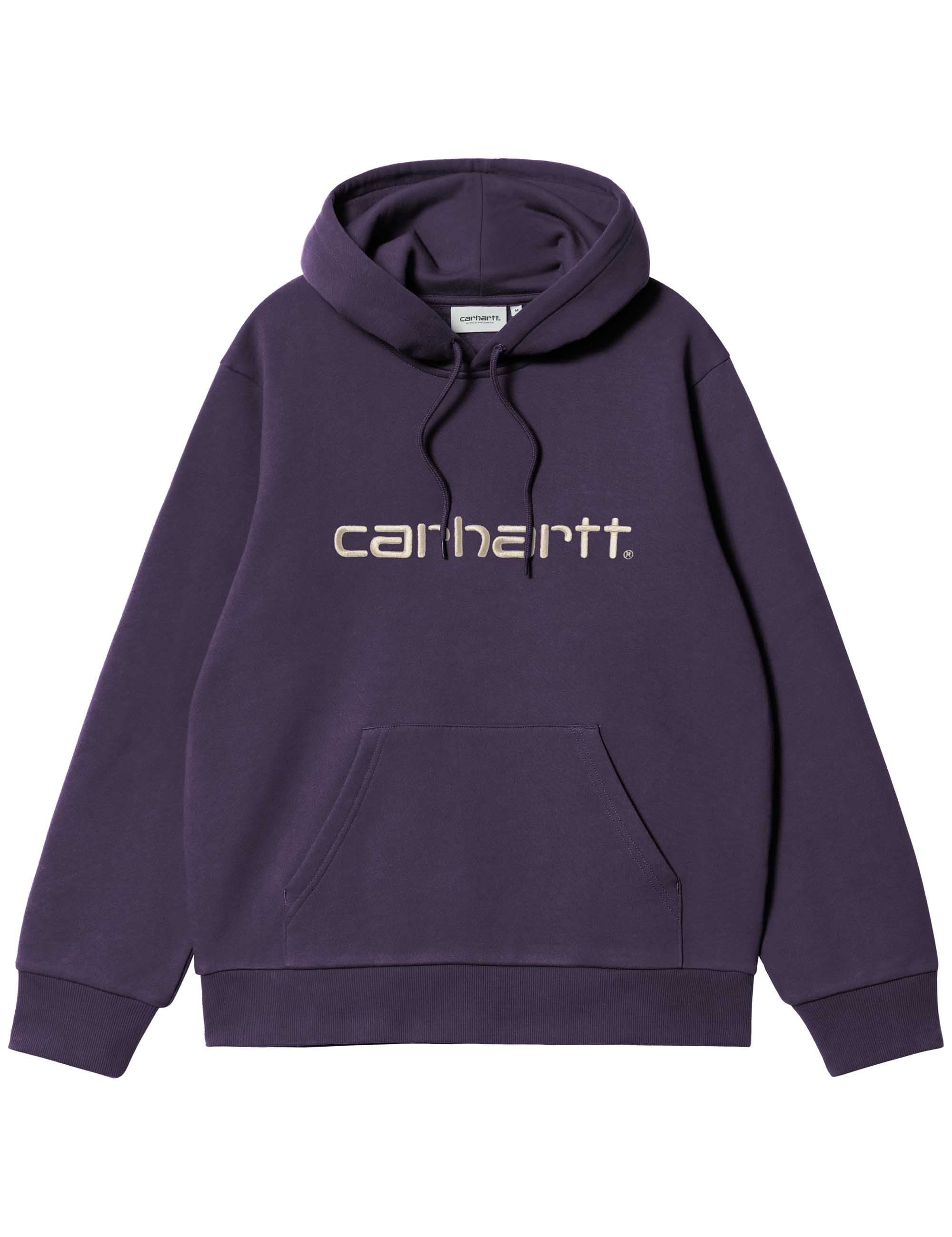 Carhartt WIP Script Hooded Sweat - Lokers/Salt