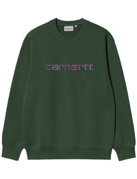 Script Crew Sweatshirt - Sycamore Tree/Phlox