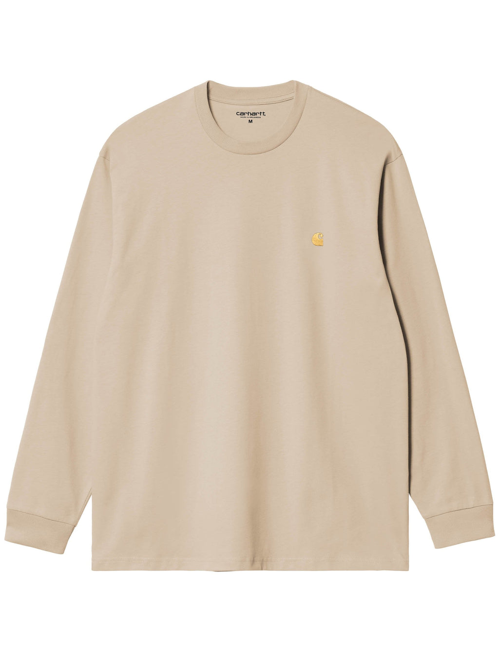 Chase Long Sleeve T-Shirt - Fleur De Sel/Gold