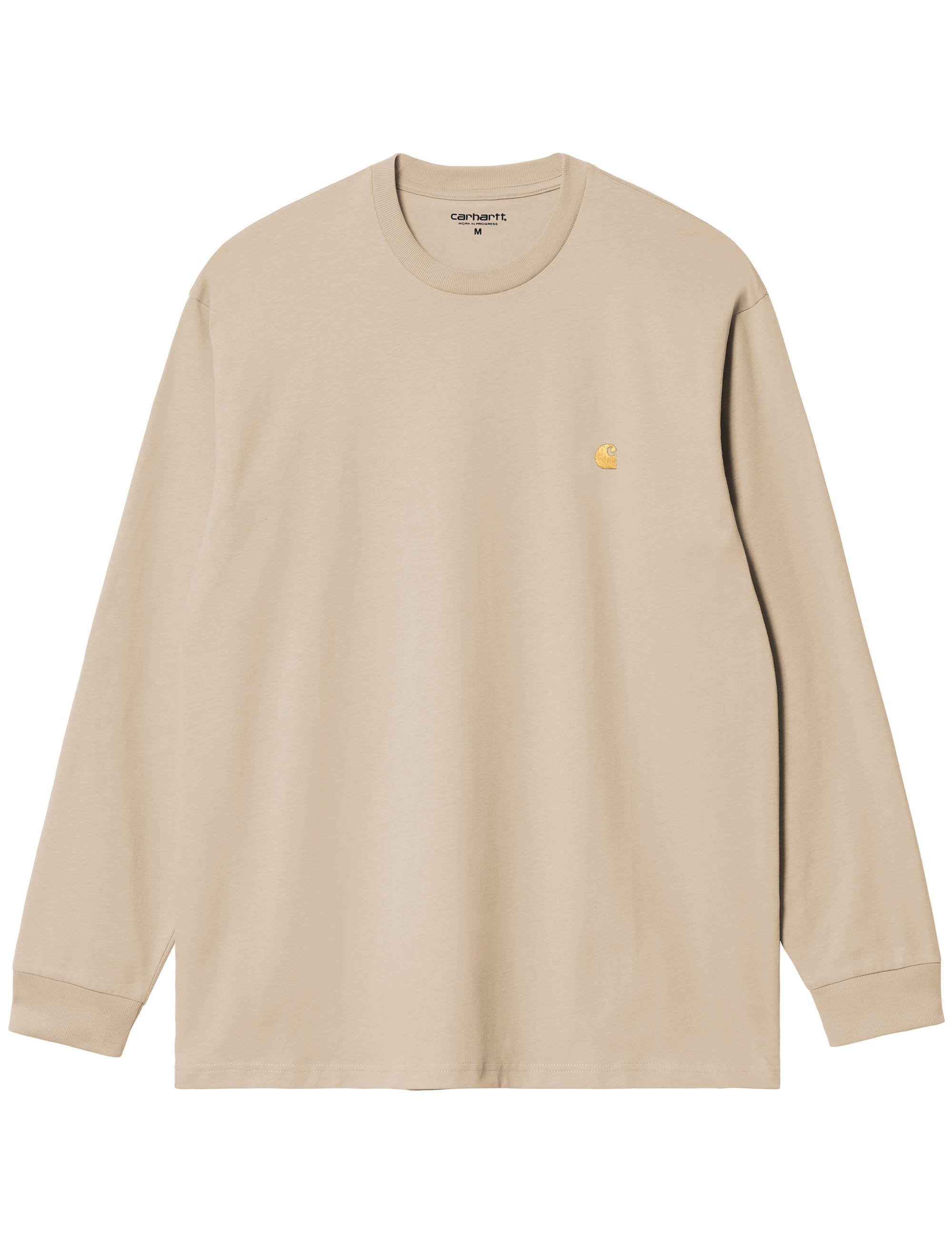 Carhartt WIP Chase Long Sleeve T-Shirt - Fleur De Sel/Gold