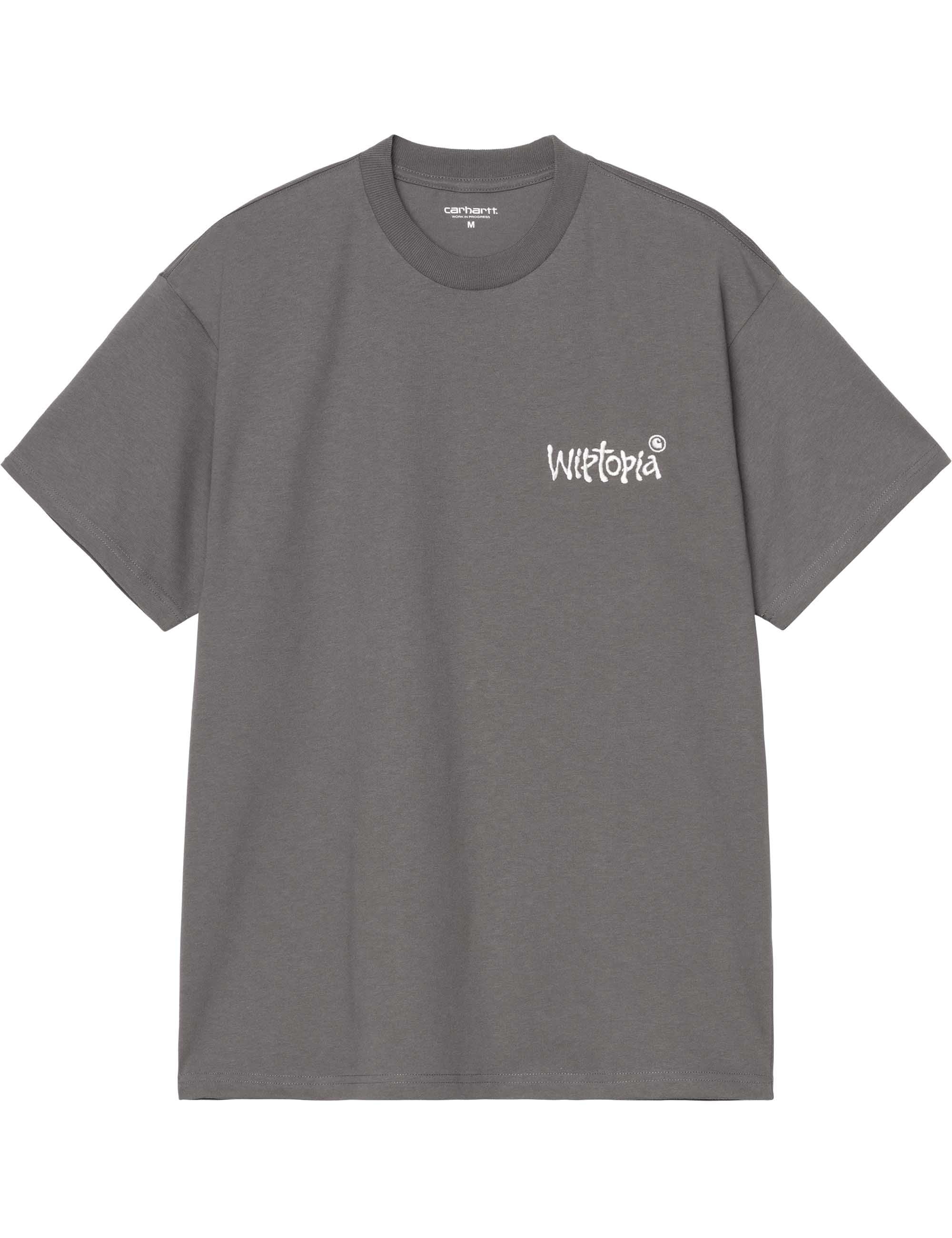 Carhartt WIP Wiptopia Script T-Shirt - Porphyry/Wax