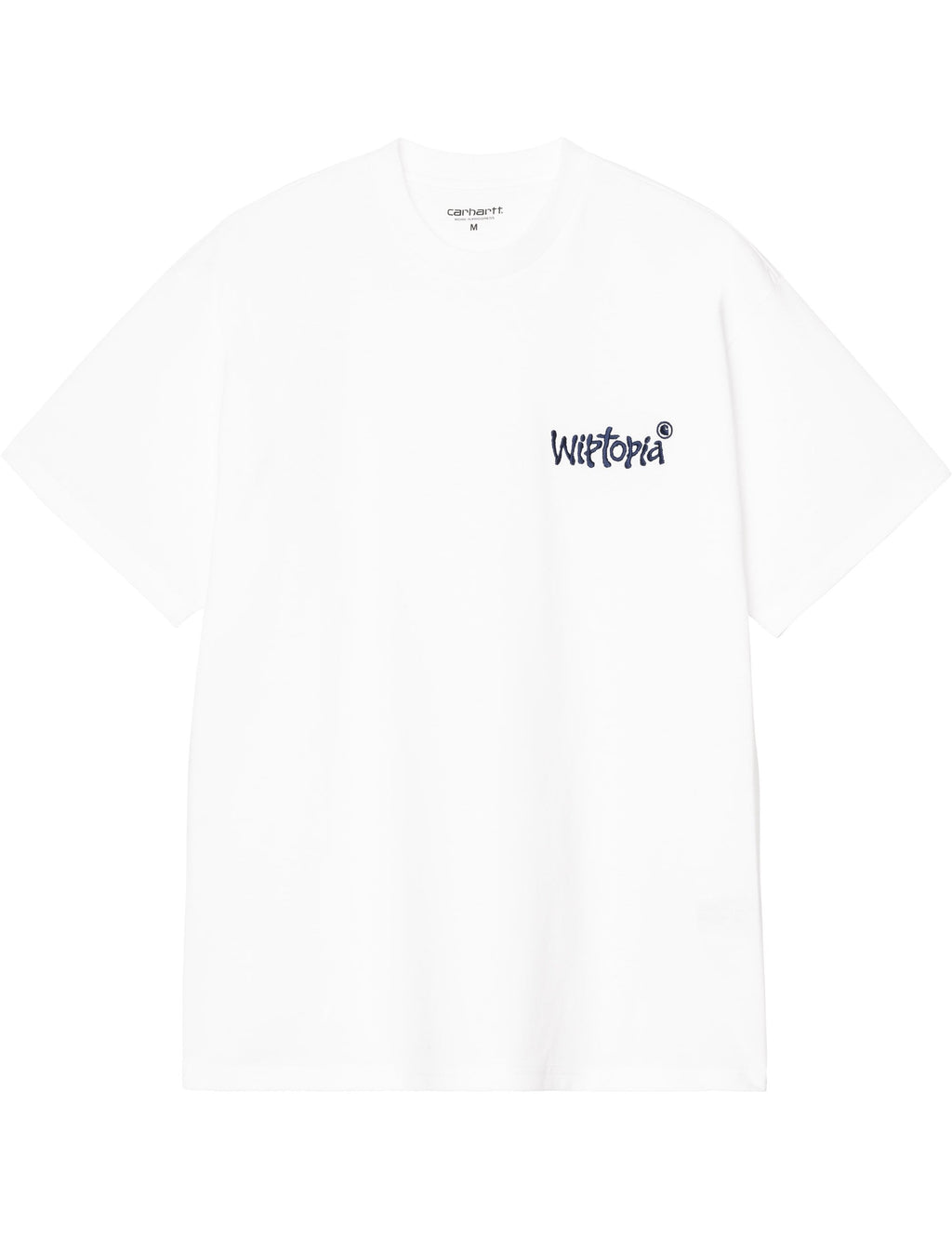 Wiptopia Script T-Shirt - White/Blue