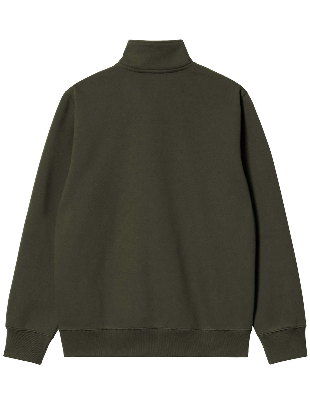 Chase Zip Neck Sweat - Olive/Gold