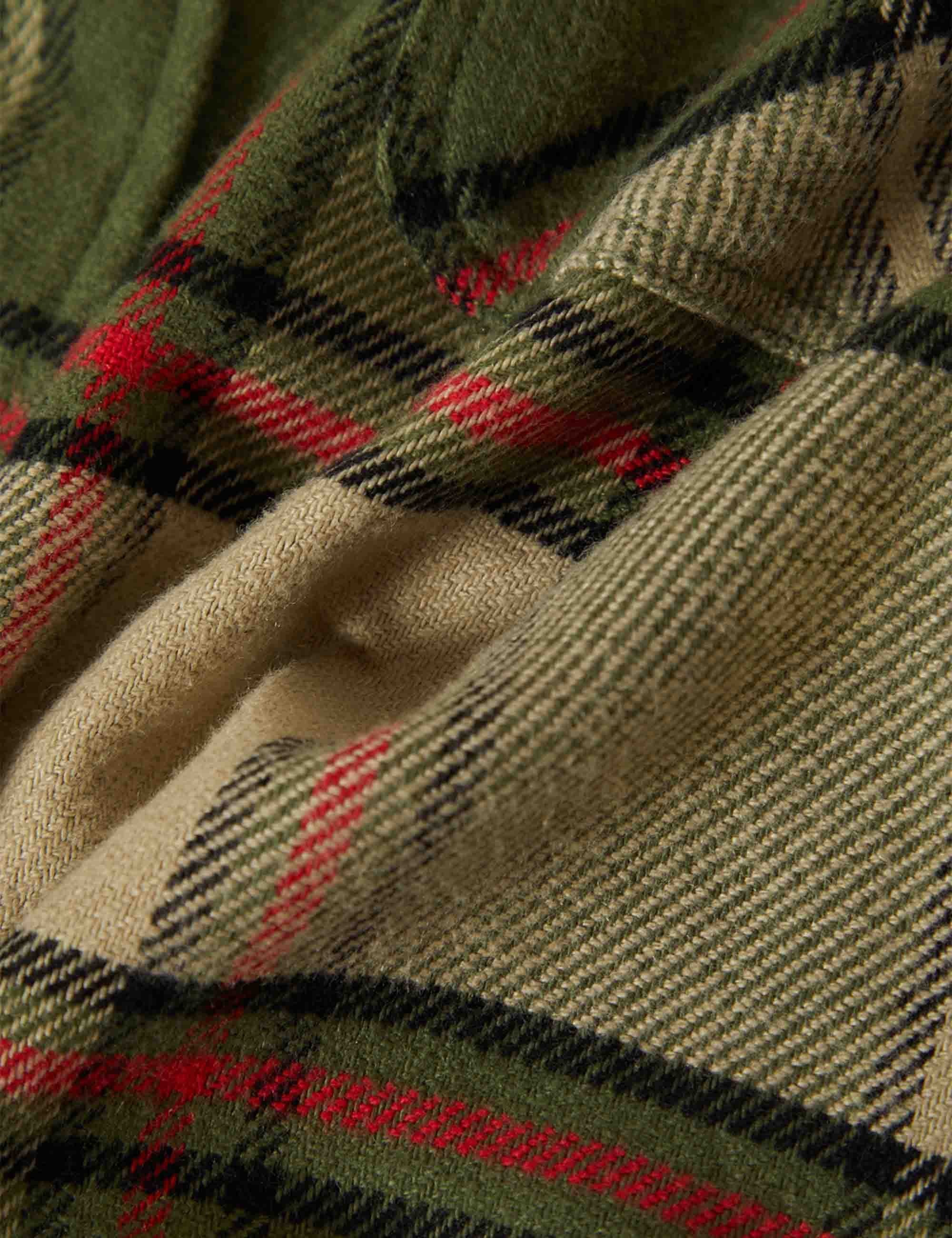 Bowery Flannel Shirt - Wild Green/Elm/Adrenaline Rush