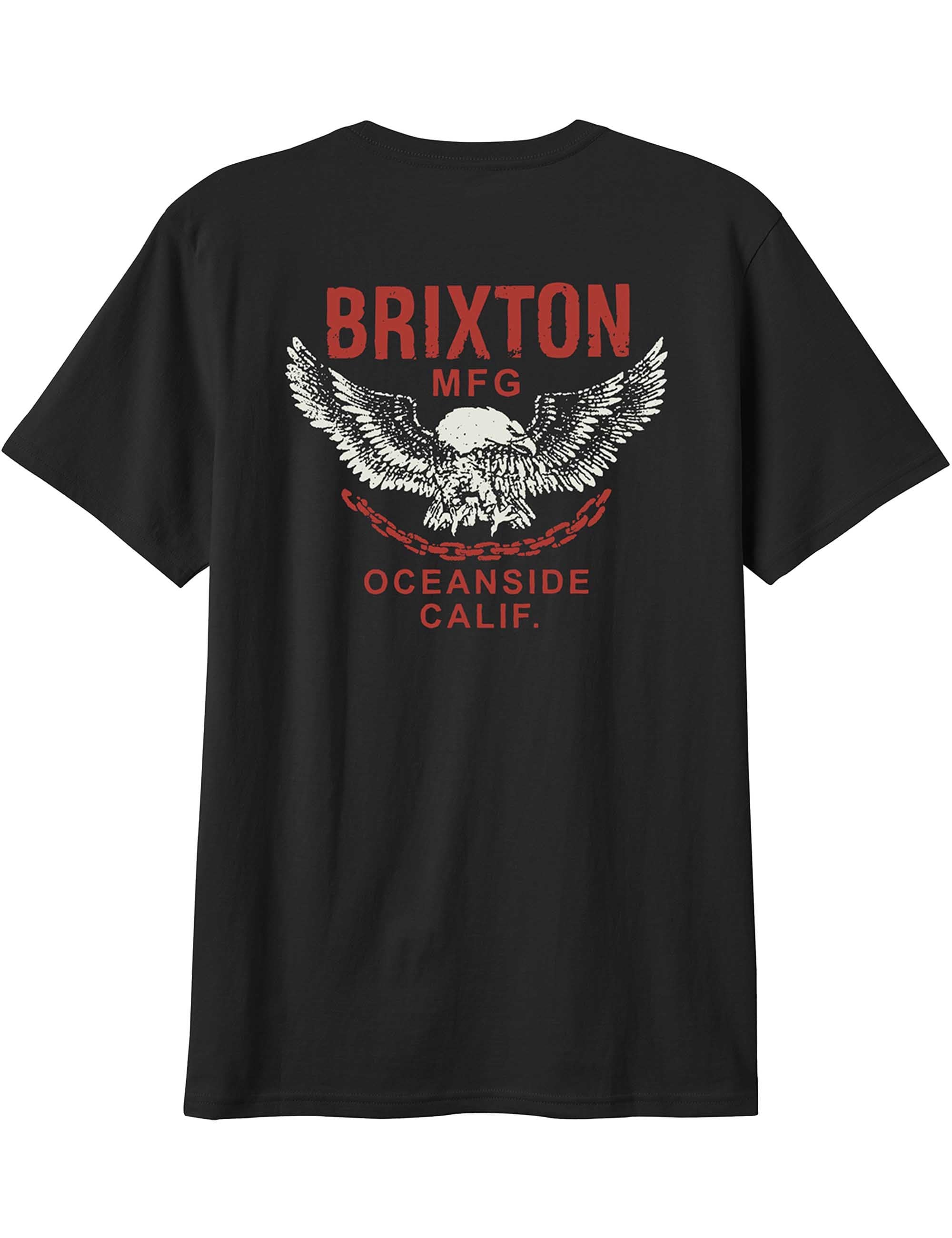 Brixton Waller T-Shirt - Black Worn Wash