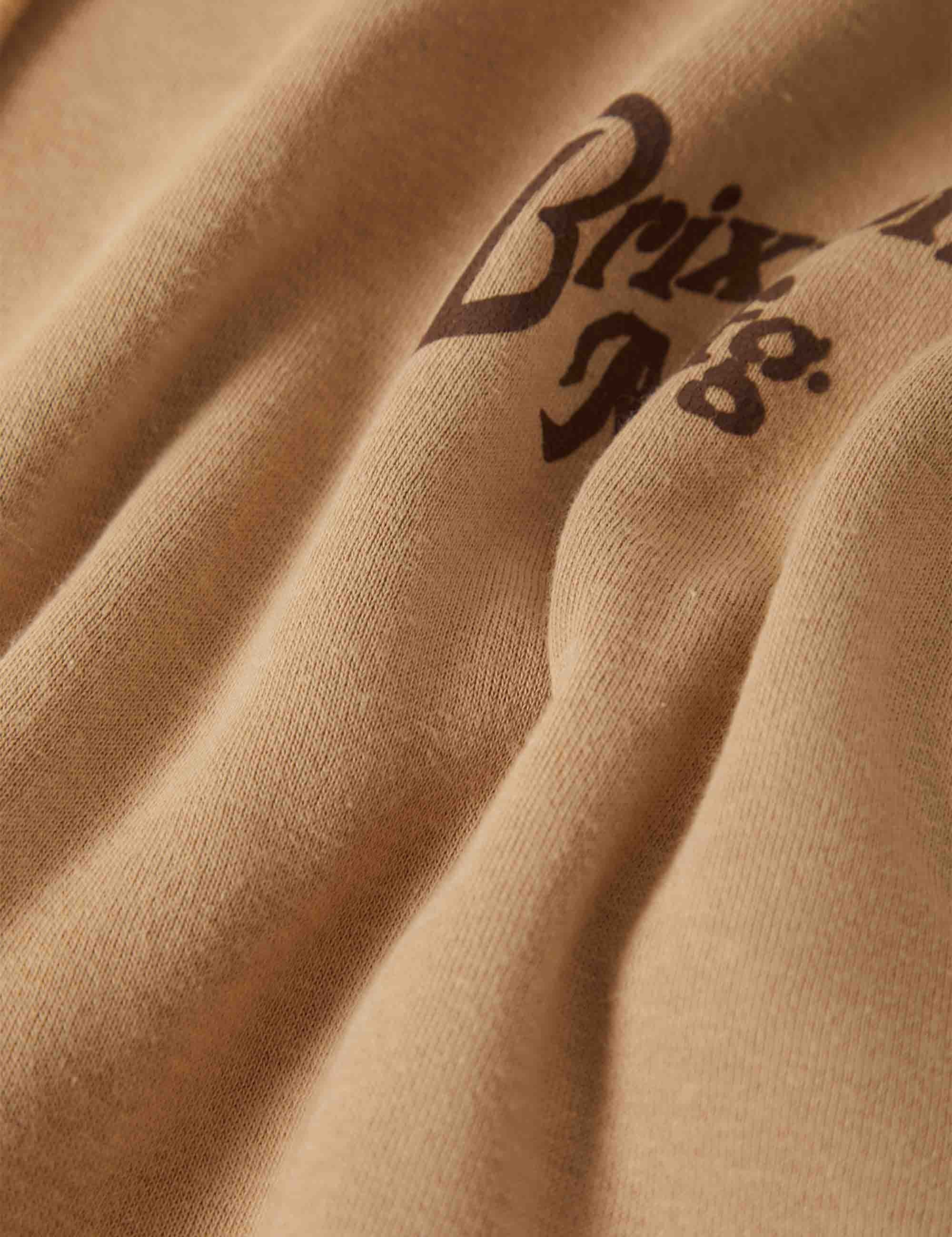 Brixton Rothwell Hooded Sweat - Sand