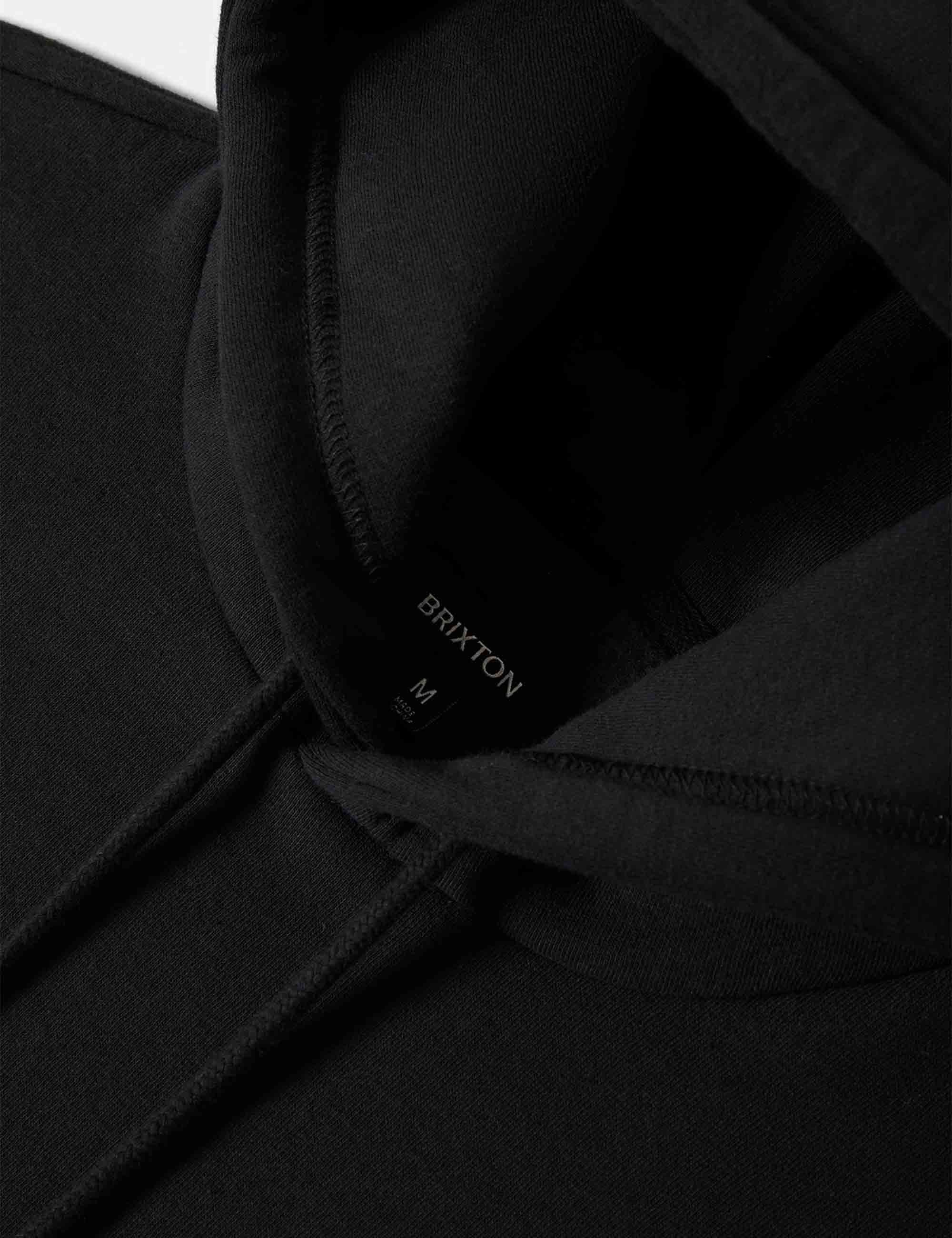 Brixton Waller Hooded Sweat - Black