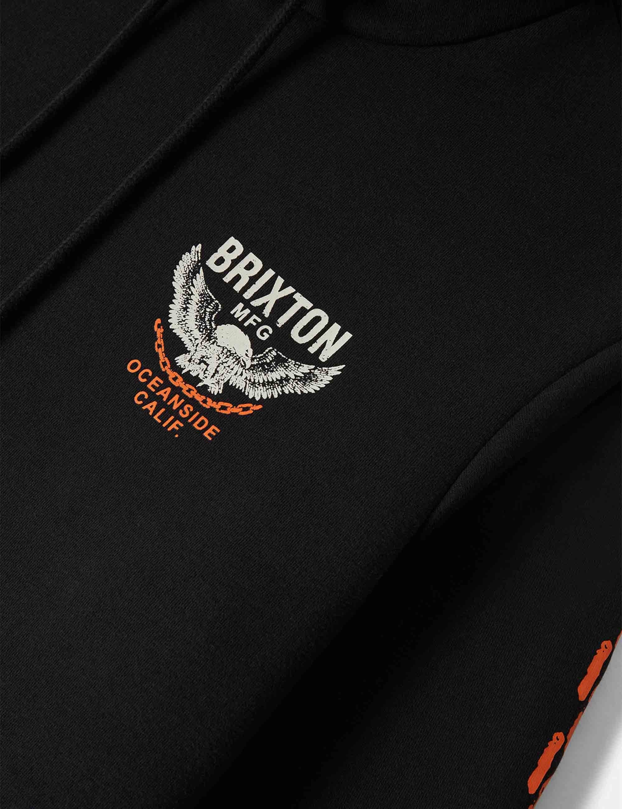 Brixton Waller Hooded Sweat - Black