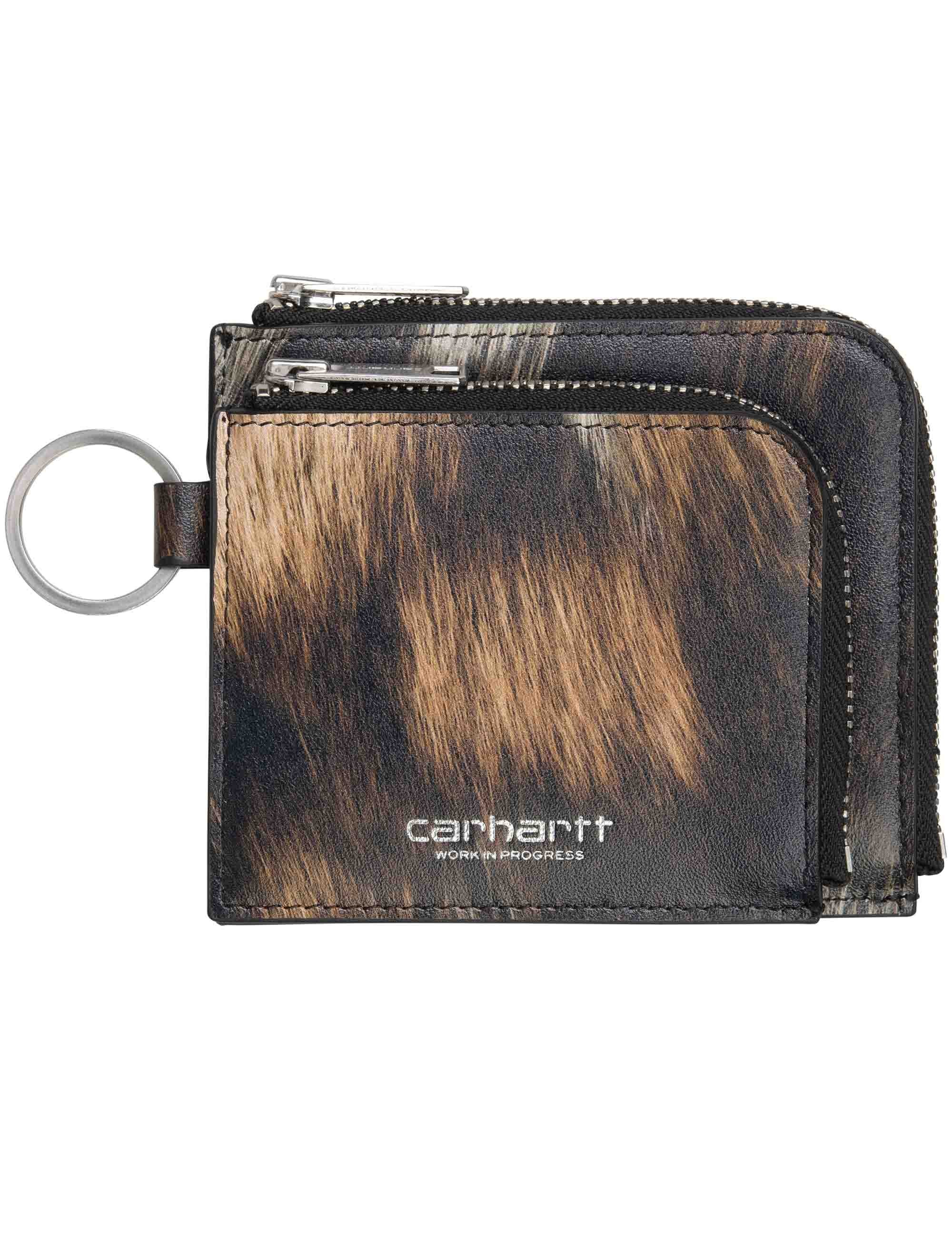 Carhartt WIP Vegas Double Zip Wallet - Wild Dog/Silver