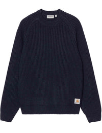 Firth Knit Crew Sweater - Dark Navy