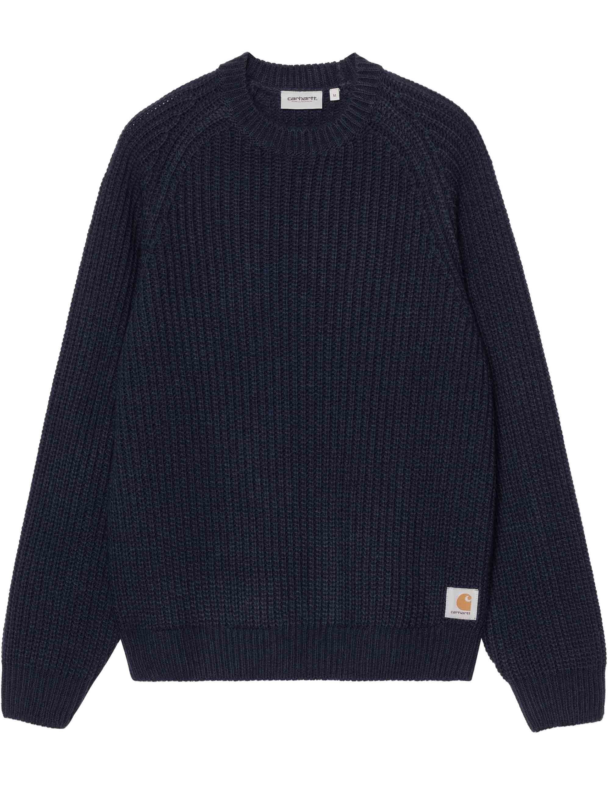 Firth Knit Crew Sweater - Dark Navy