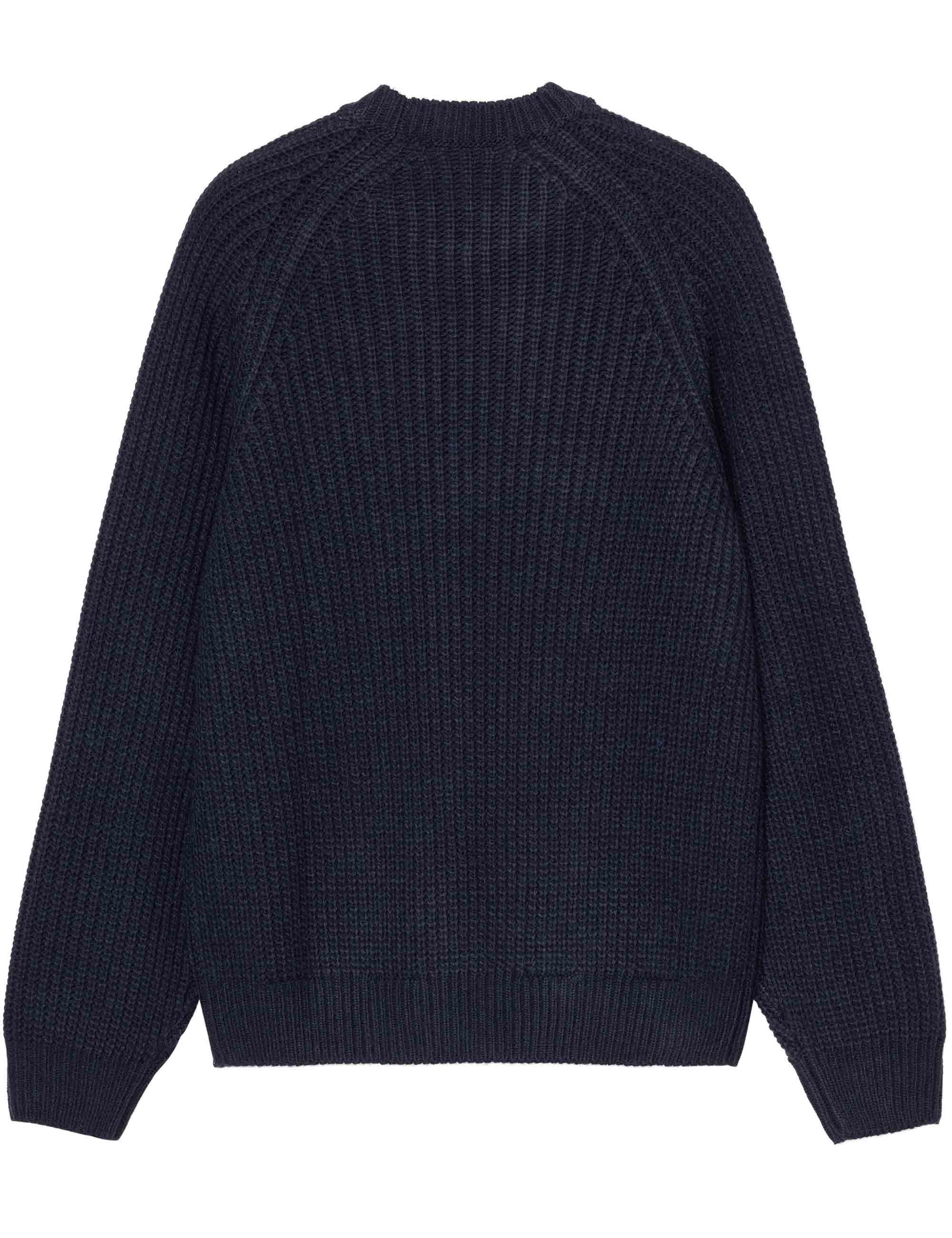 Firth Knit Crew Sweater - Dark Navy