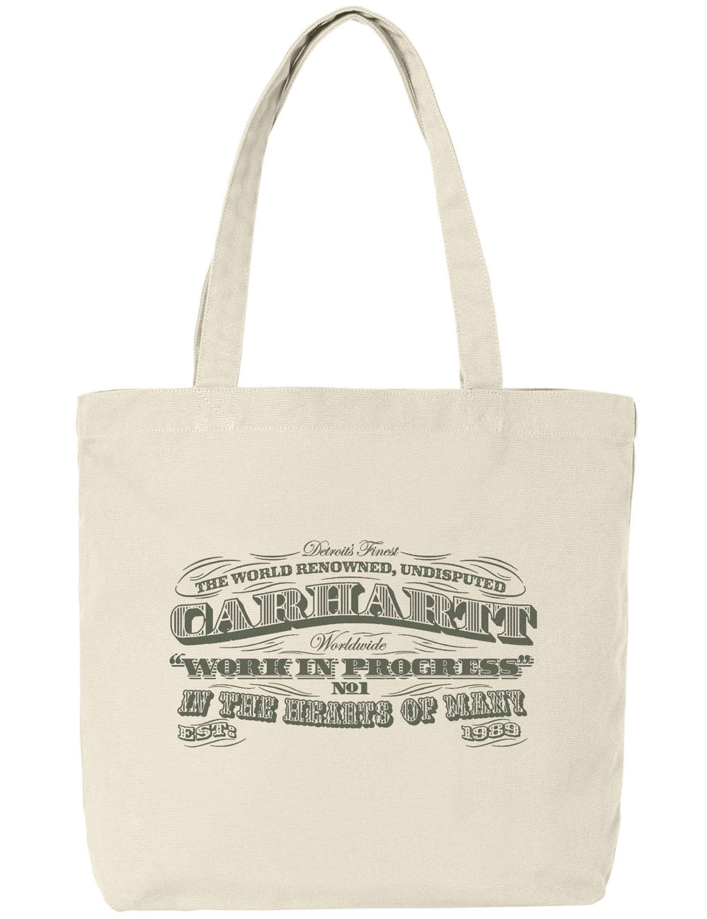 Canvas Graphic Tote Bag - 3 One 3 Print, Salt