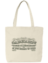 Canvas Graphic Tote Bag - 3 One 3 Print, Salt