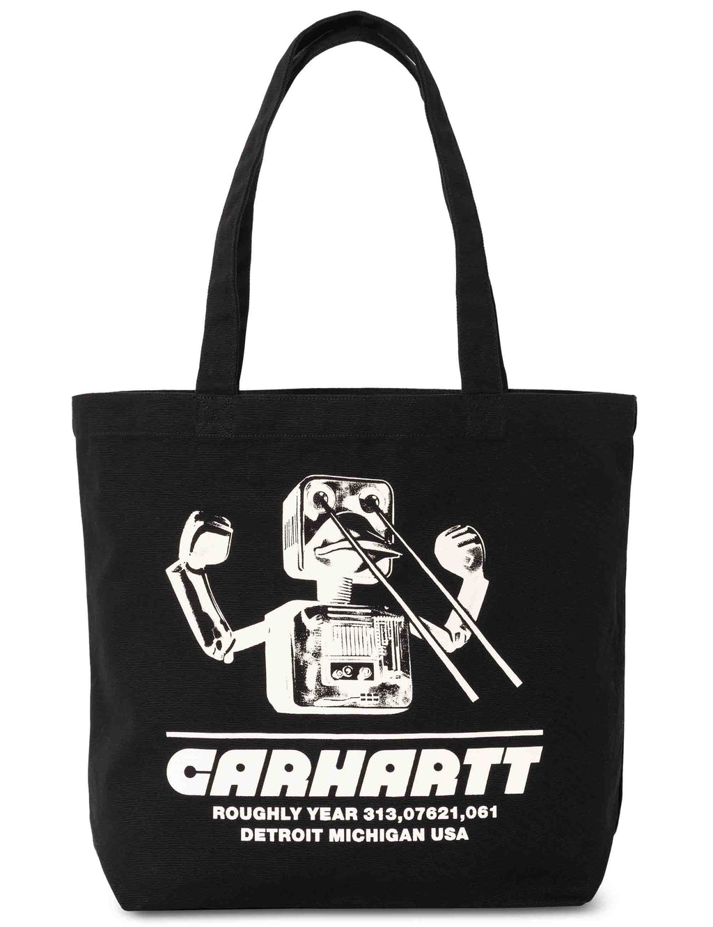 Canvas Graphic Tote Bag -  Wiptopia Print, Black