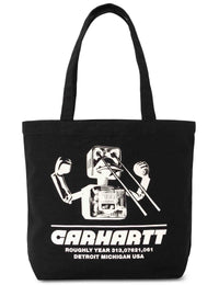 Canvas Graphic Tote Bag -  Wiptopia Print, Black