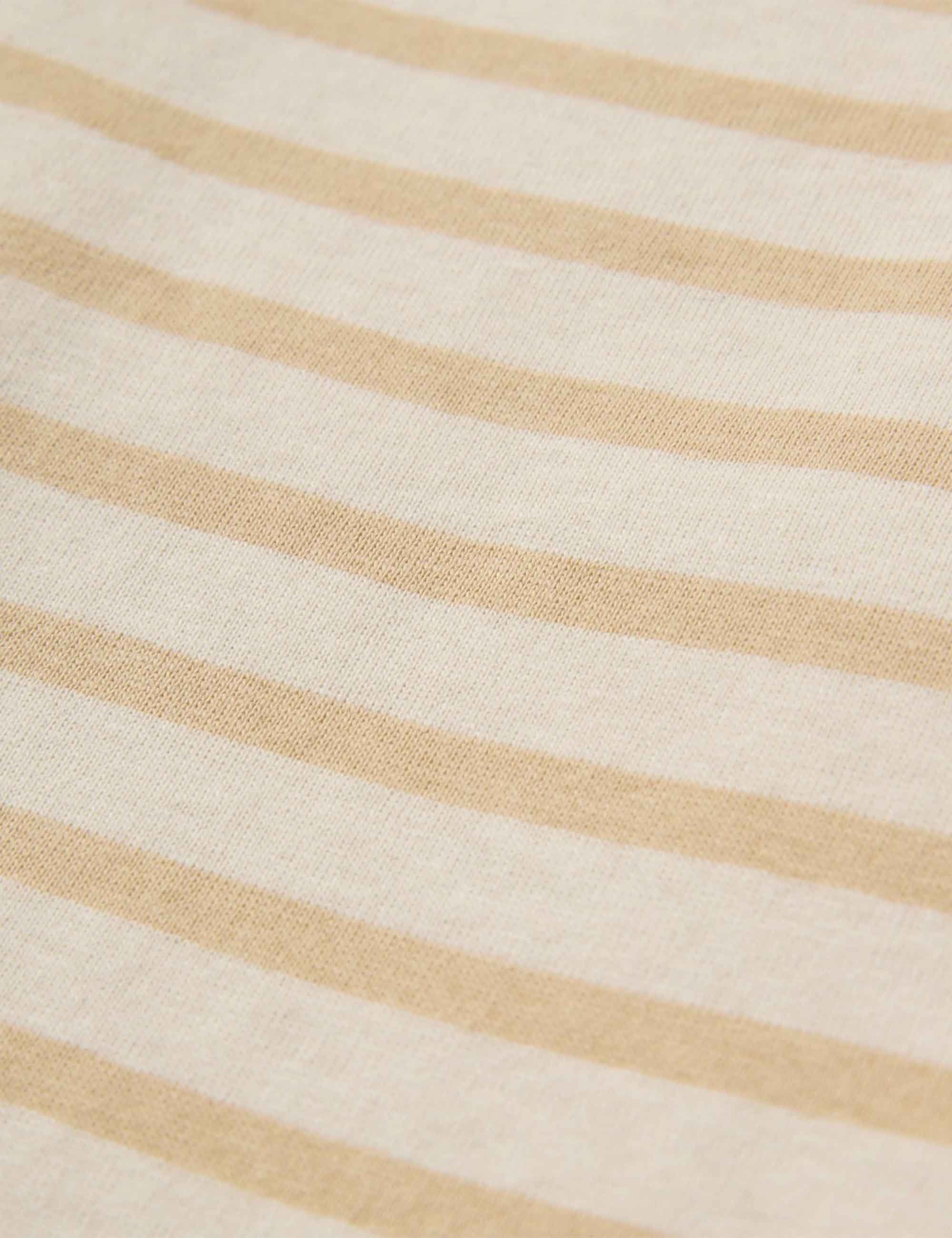 Passenger Zen Relaxed Stripe T-Shirt - Stone Stripe