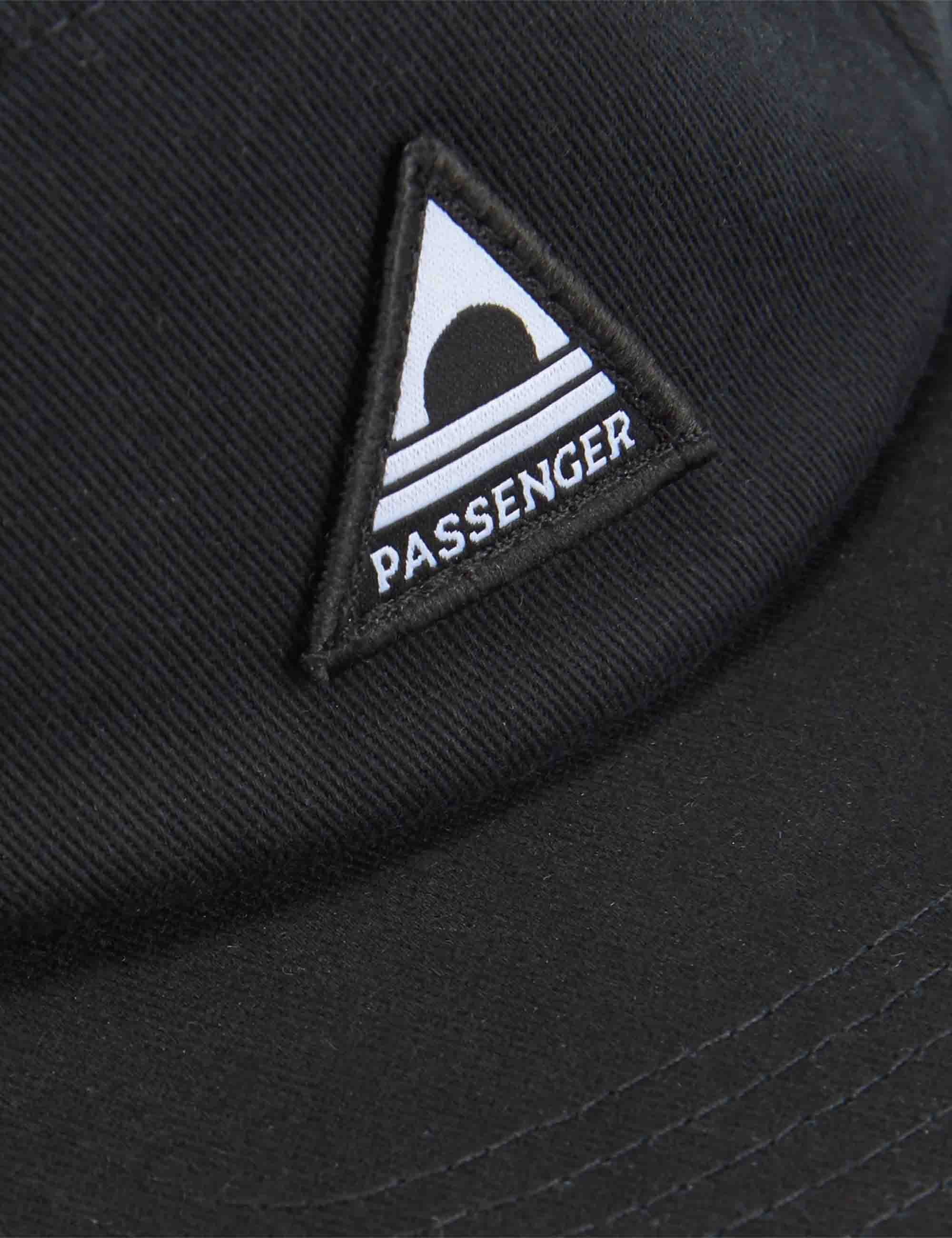 Passenger Fixie Recycled 5 Panel Cap - Faded Black