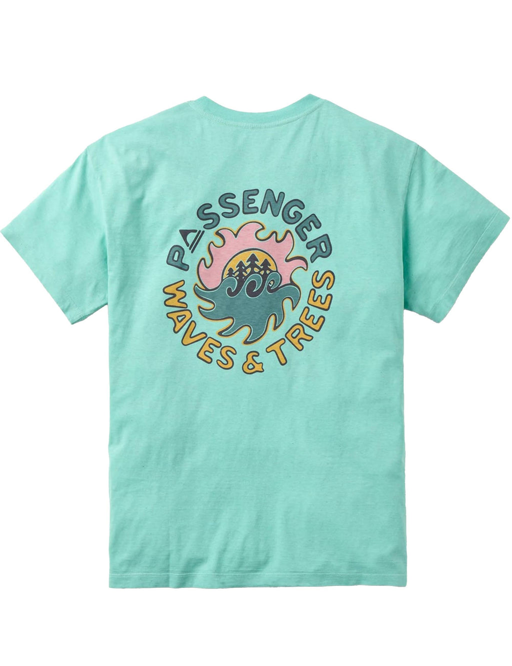 Dune Recycled Cotton T-Shirt - Aqua Marl