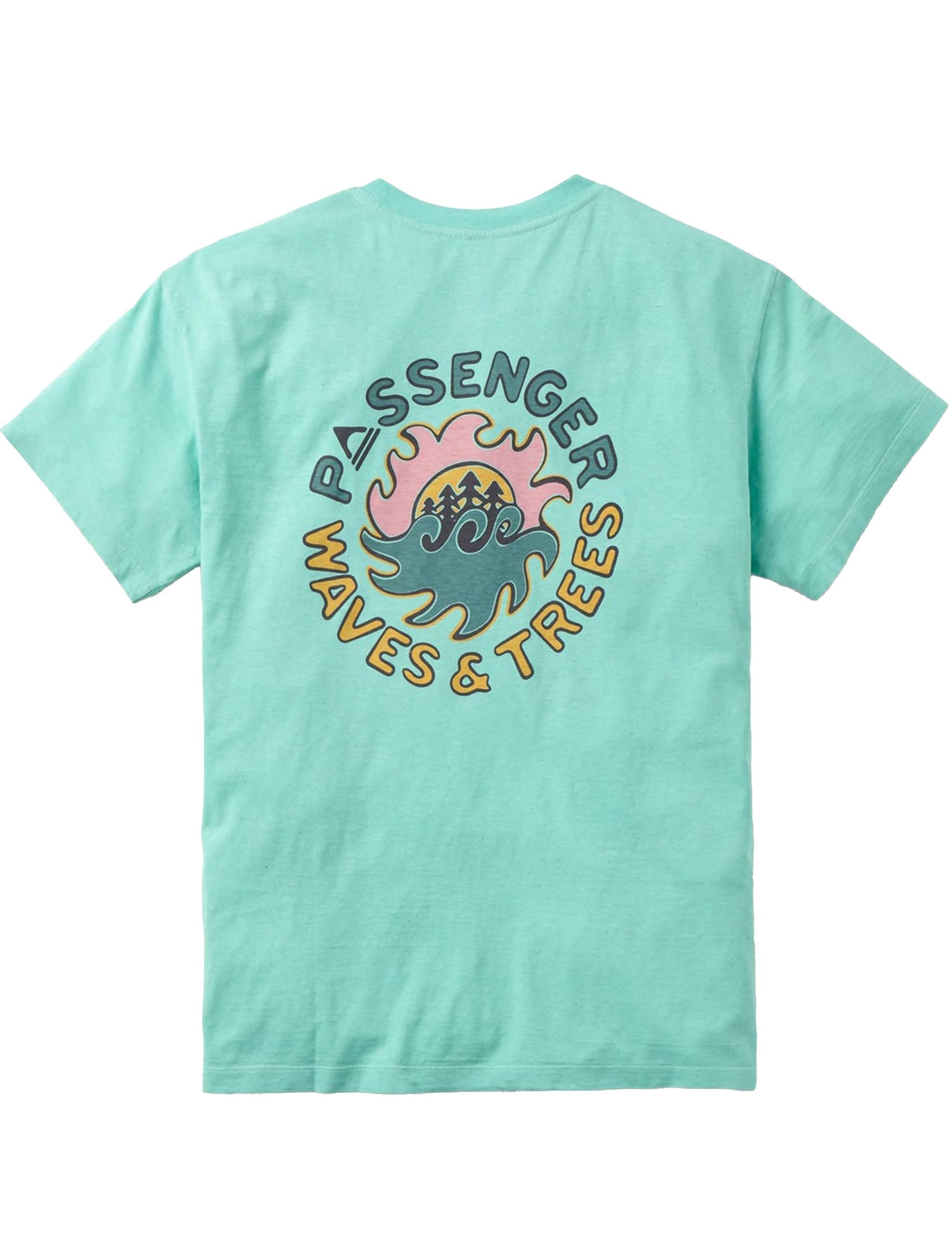 Passenger Dune Recycled Cotton T-Shirt - Aqua Marl
