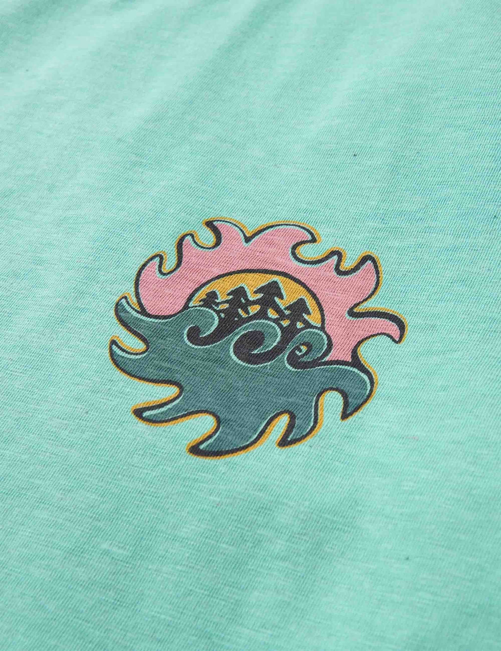 Dune Recycled Cotton T-Shirt - Aqua Marl