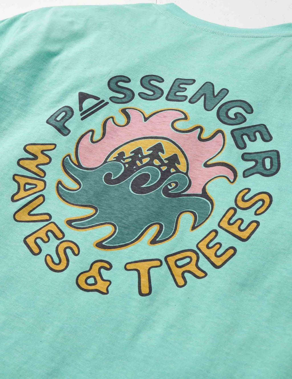 Dune Recycled Cotton T-Shirt - Aqua Marl
