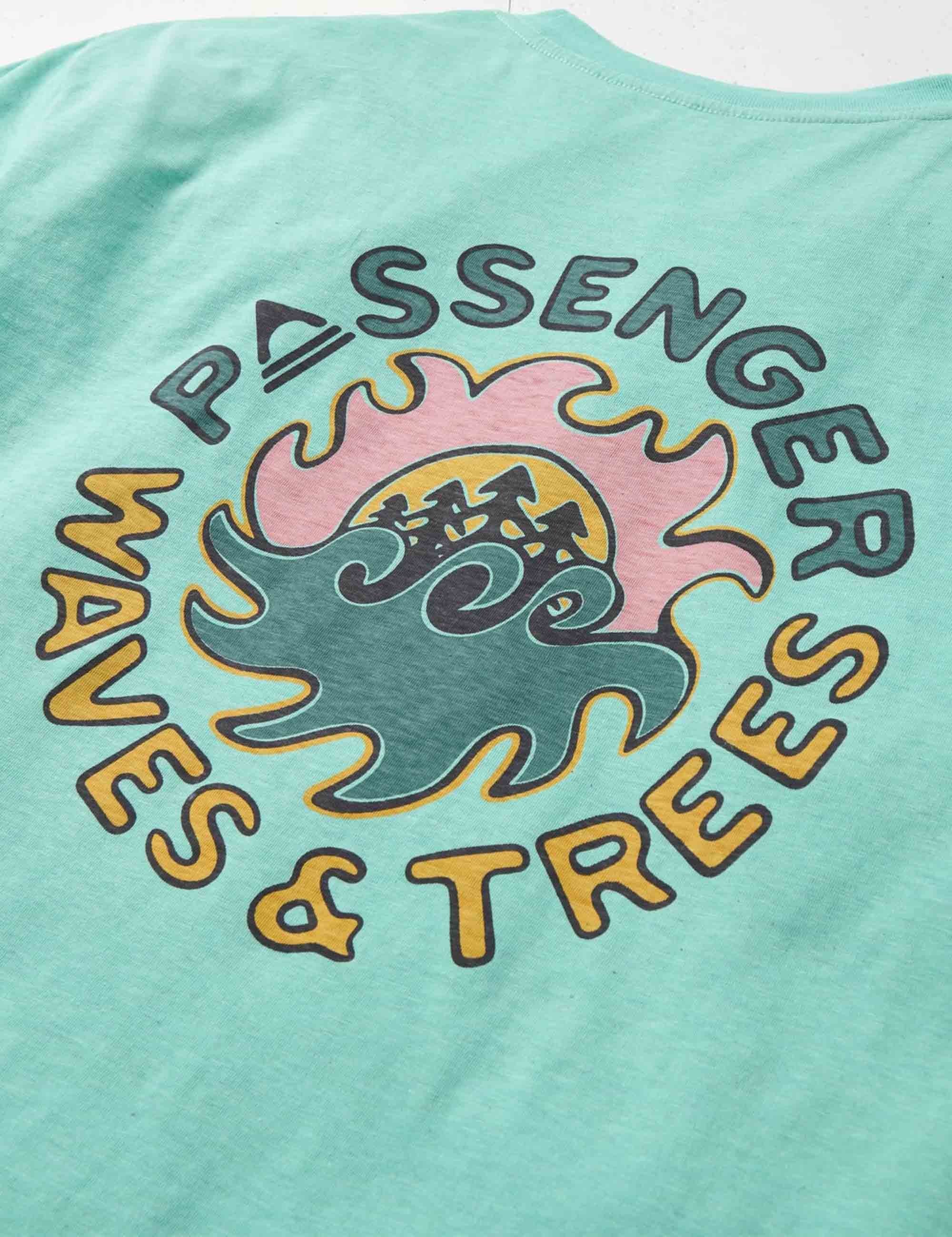 Passenger Dune Recycled Cotton T-Shirt - Aqua Marl