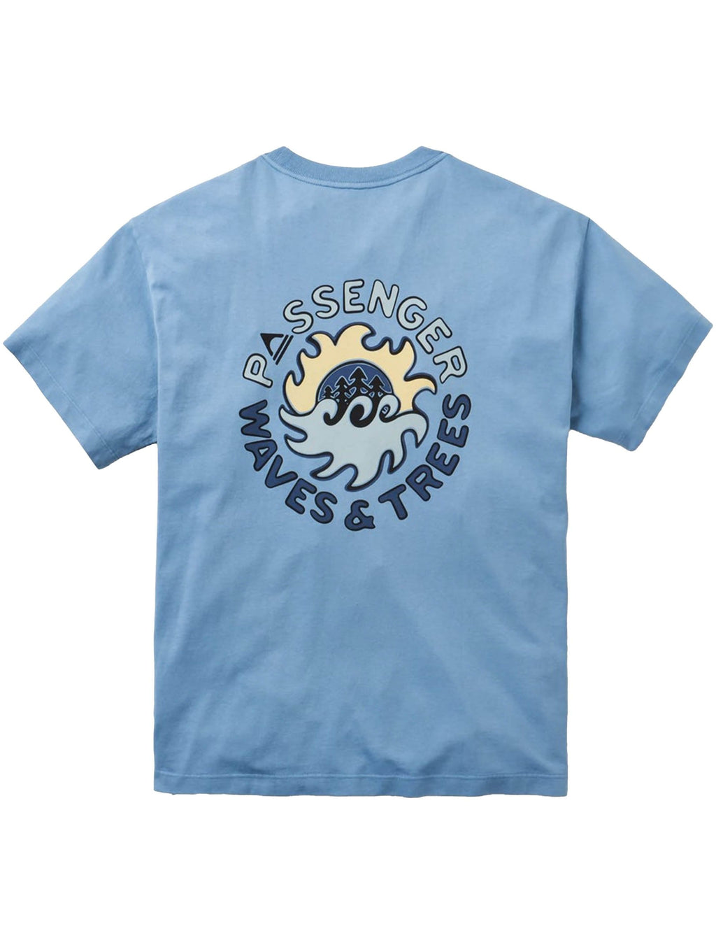 Dune Recycled Cotton T-Shirt - Faded Denim