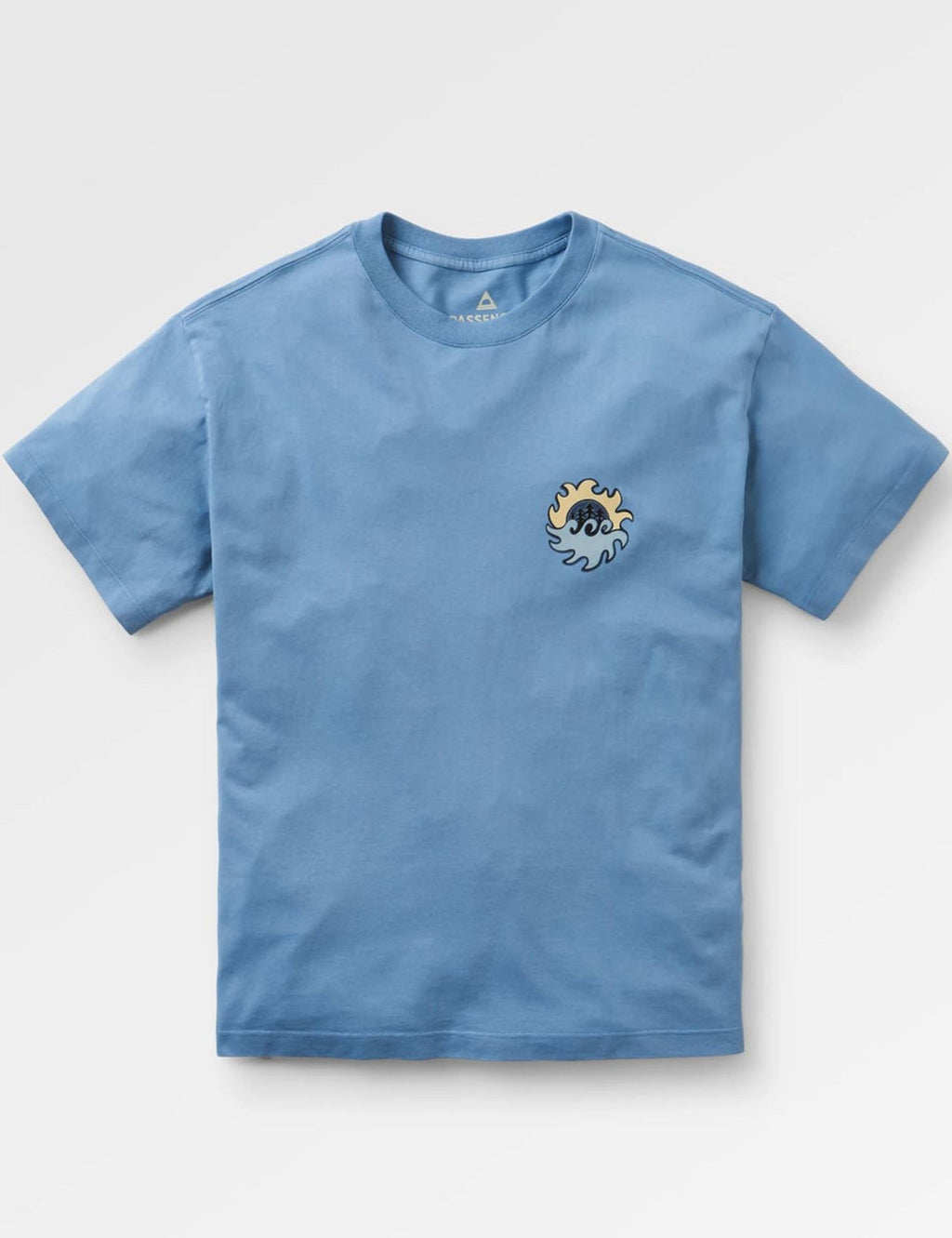Dune Recycled Cotton T-Shirt - Faded Denim