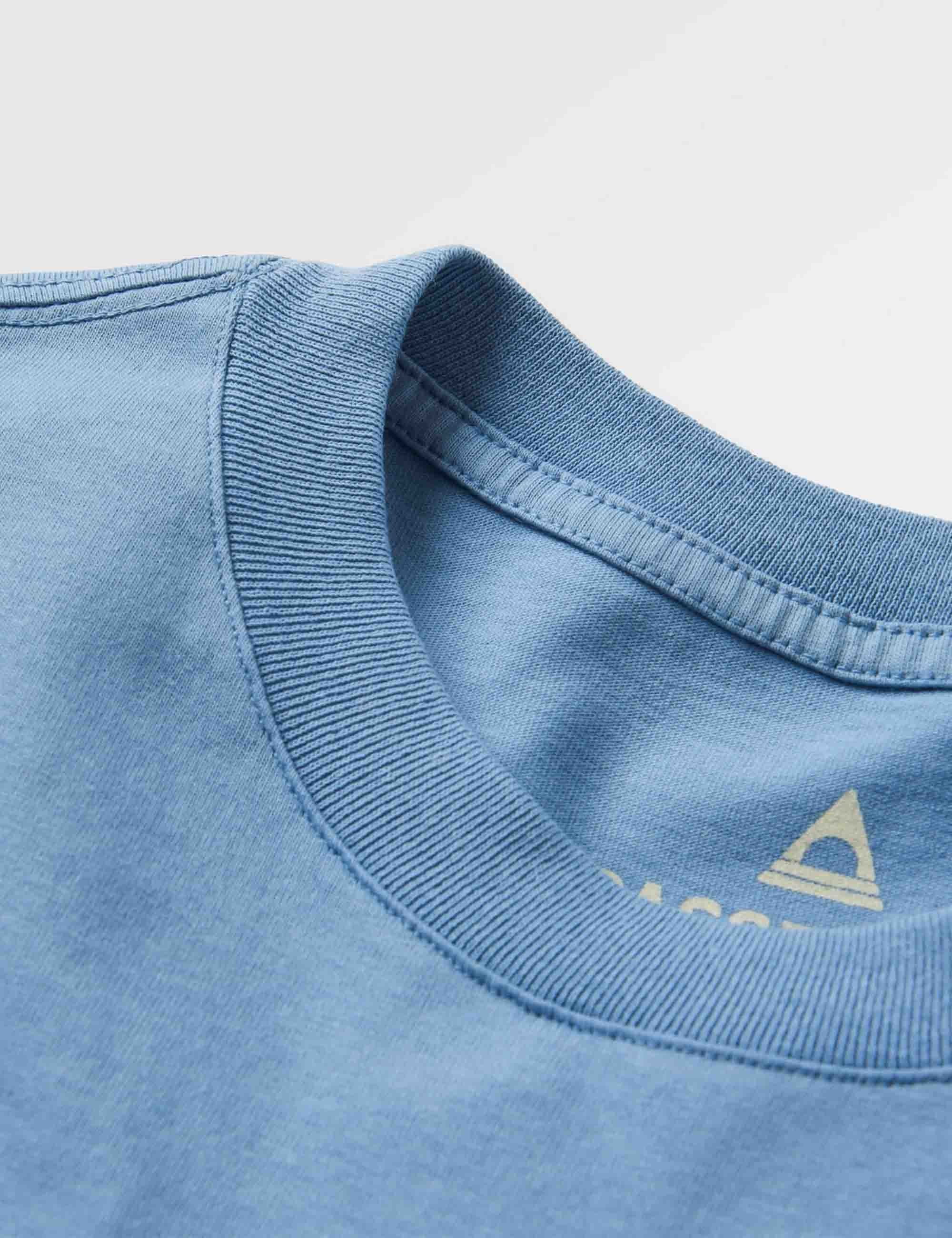 Passenger Dune Recycled Cotton T-Shirt - Faded Denim